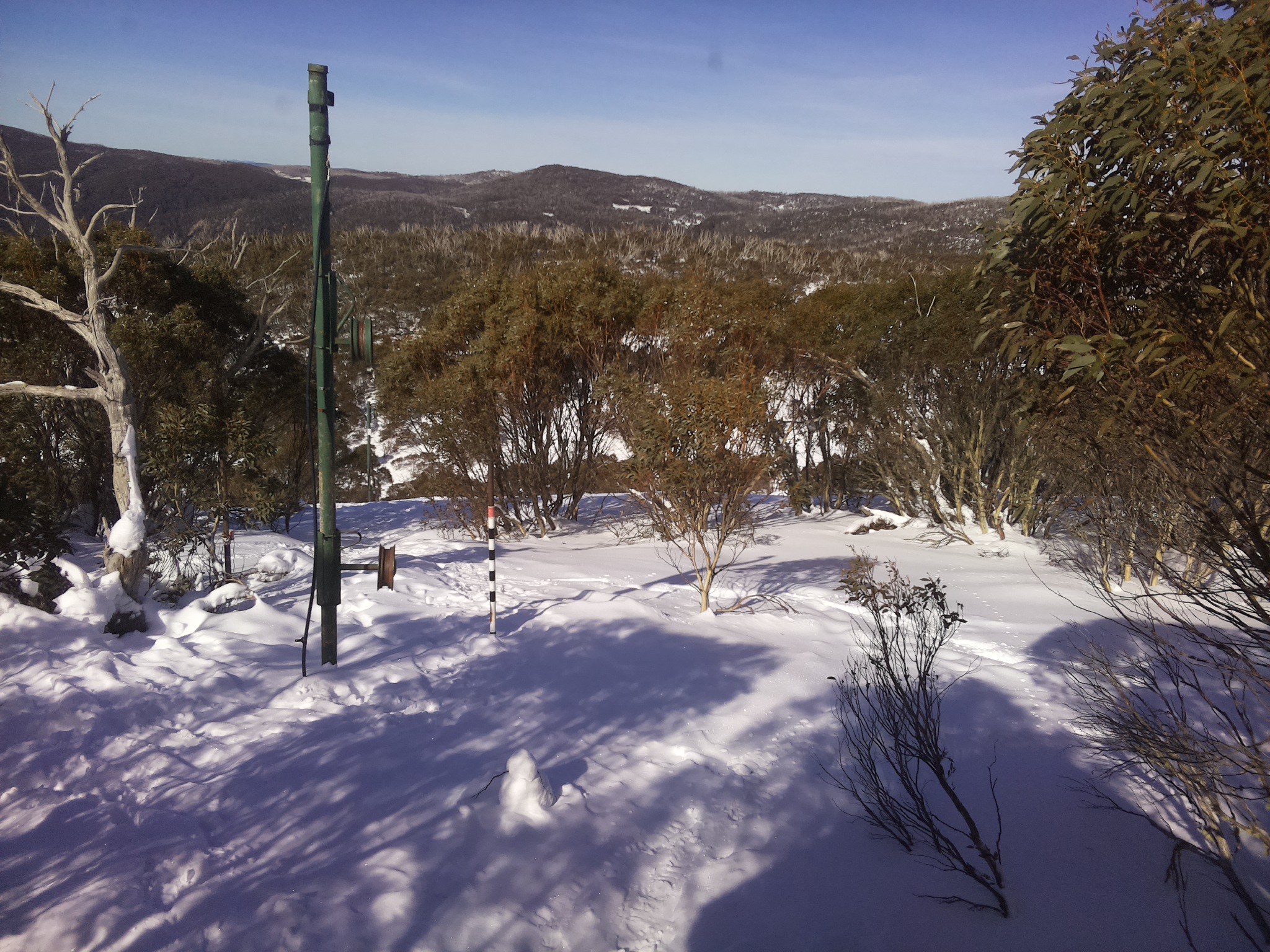 Bogong Web Cam 11:50am Saturday 19th of July 2025
