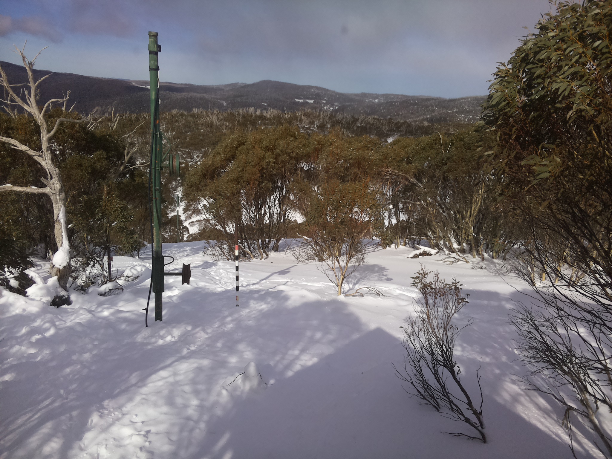 Bogong Web Cam 12:40pm Saturday 19th of July 2025