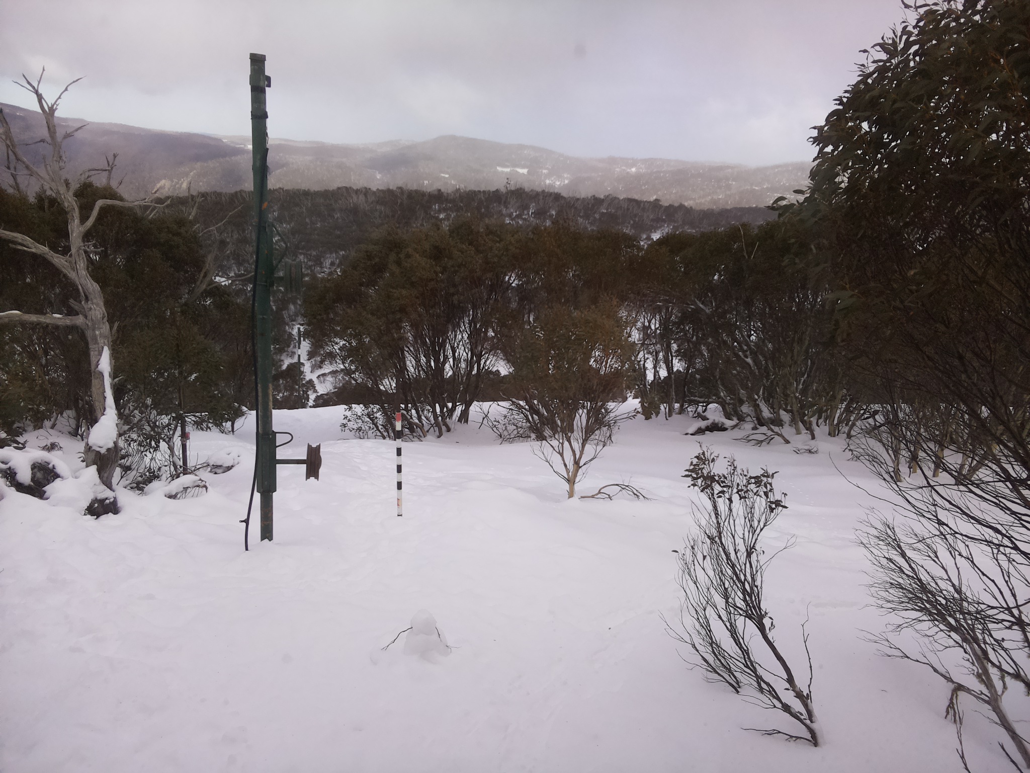 Bogong Web Cam 1:30pm Saturday 19th of July 2025