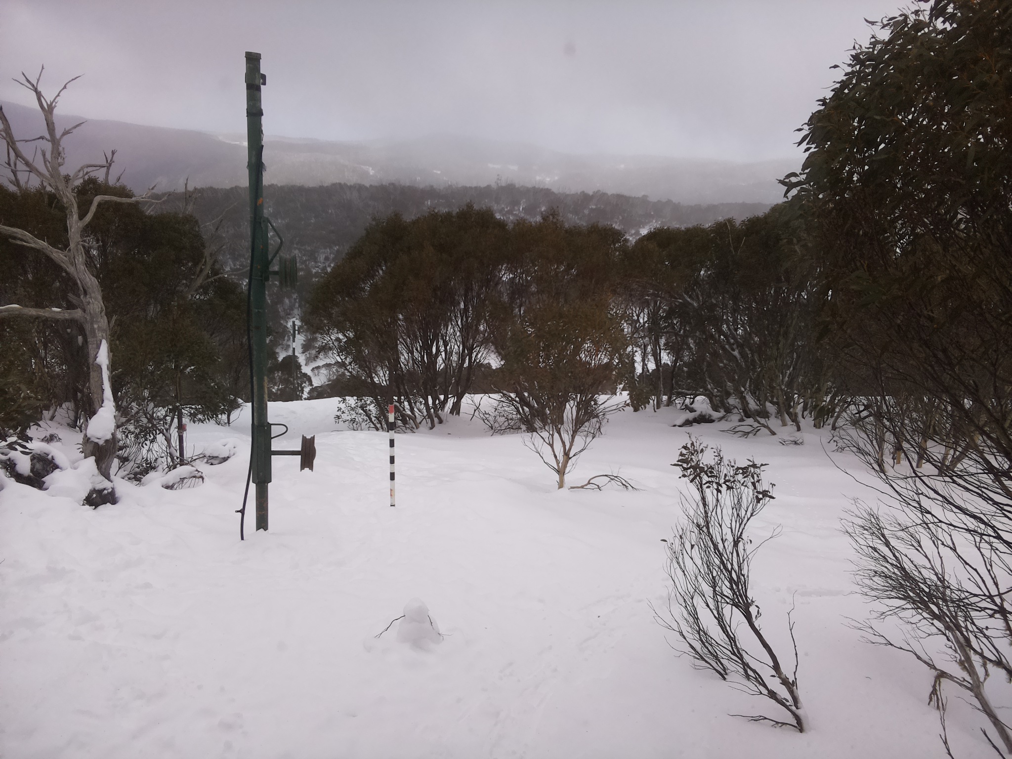 Bogong Web Cam 2:10pm Saturday 19th of July 2025