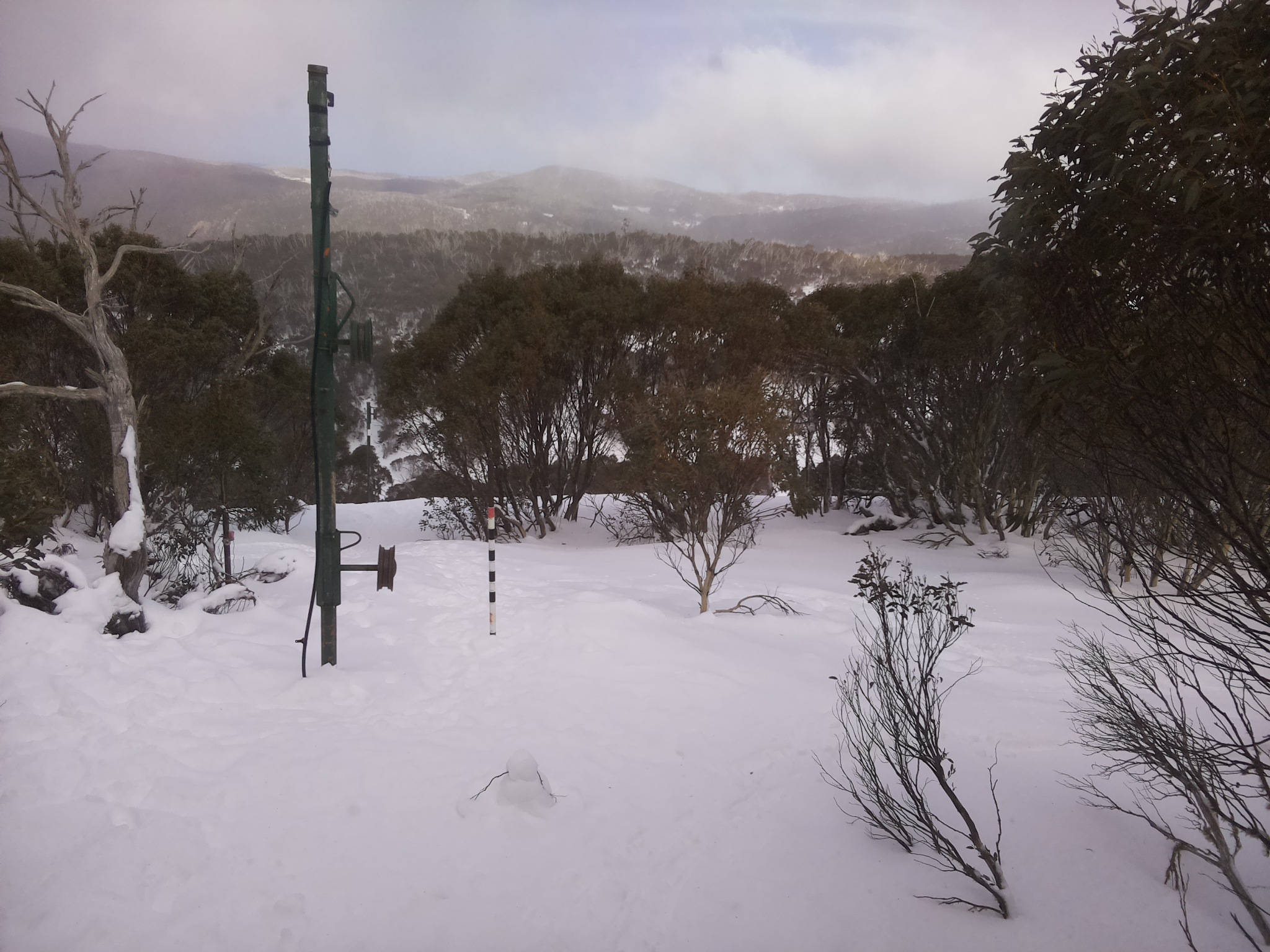 Bogong Web Cam 2:30pm Saturday 19th of July 2025