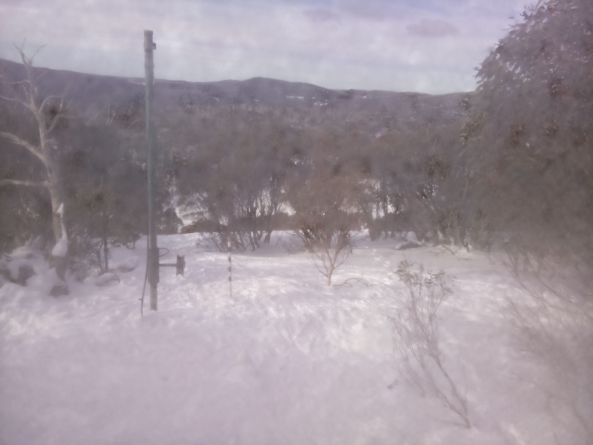 Bogong Web Cam 9:40am Monday 21st of July 2025