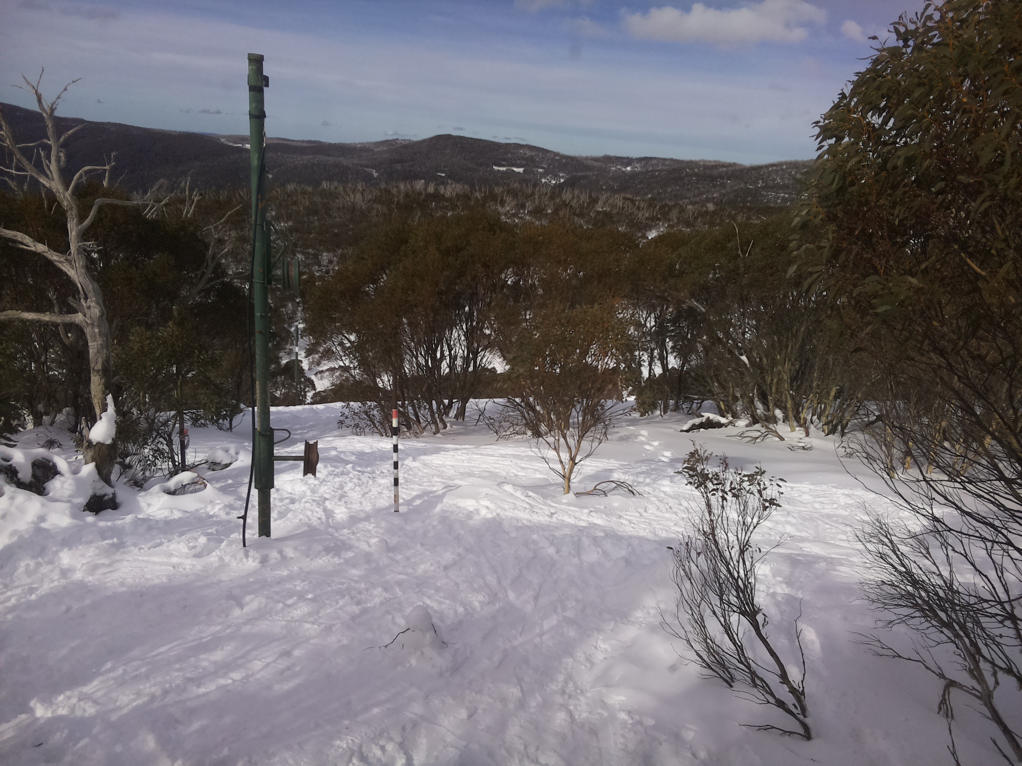 Bogong Web Cam 11:20am Monday 21st of July 2025