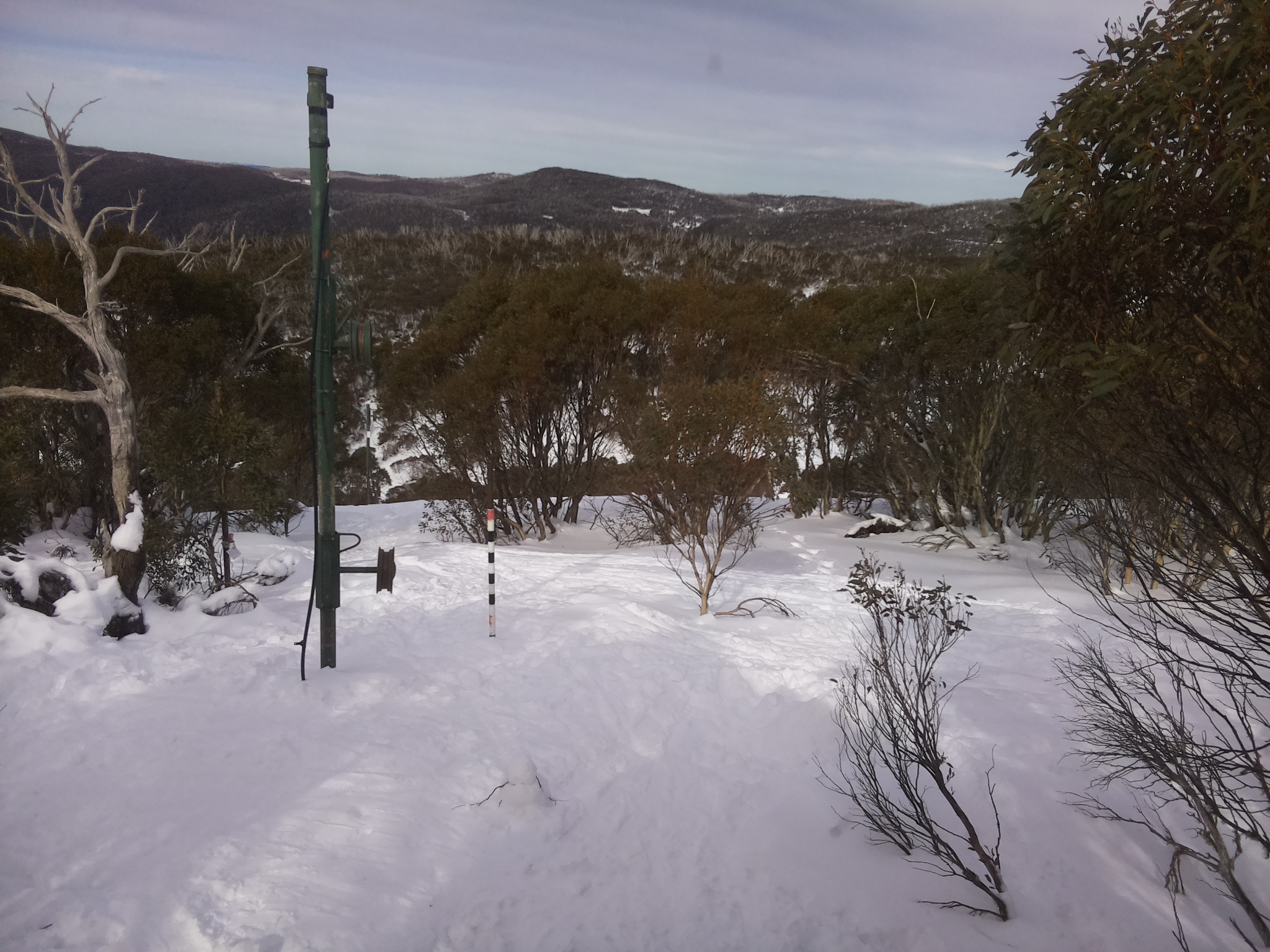 Bogong Web Cam 12:40pm Monday 21st of July 2025