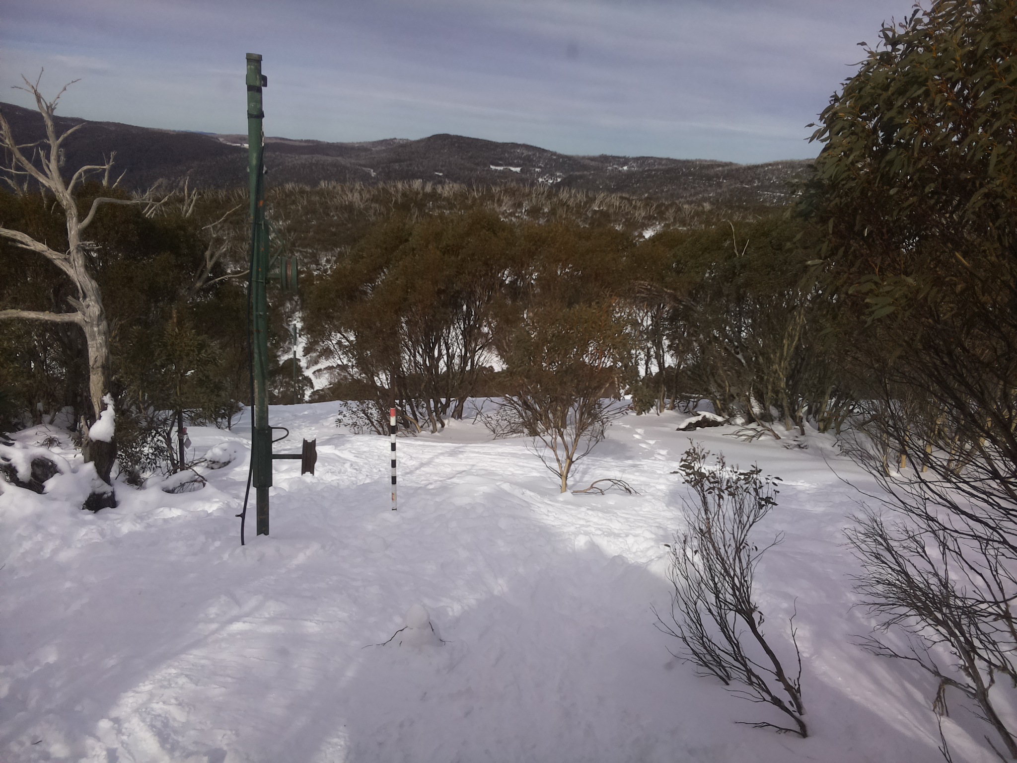 Bogong Web Cam 12:50pm Monday 21st of July 2025
