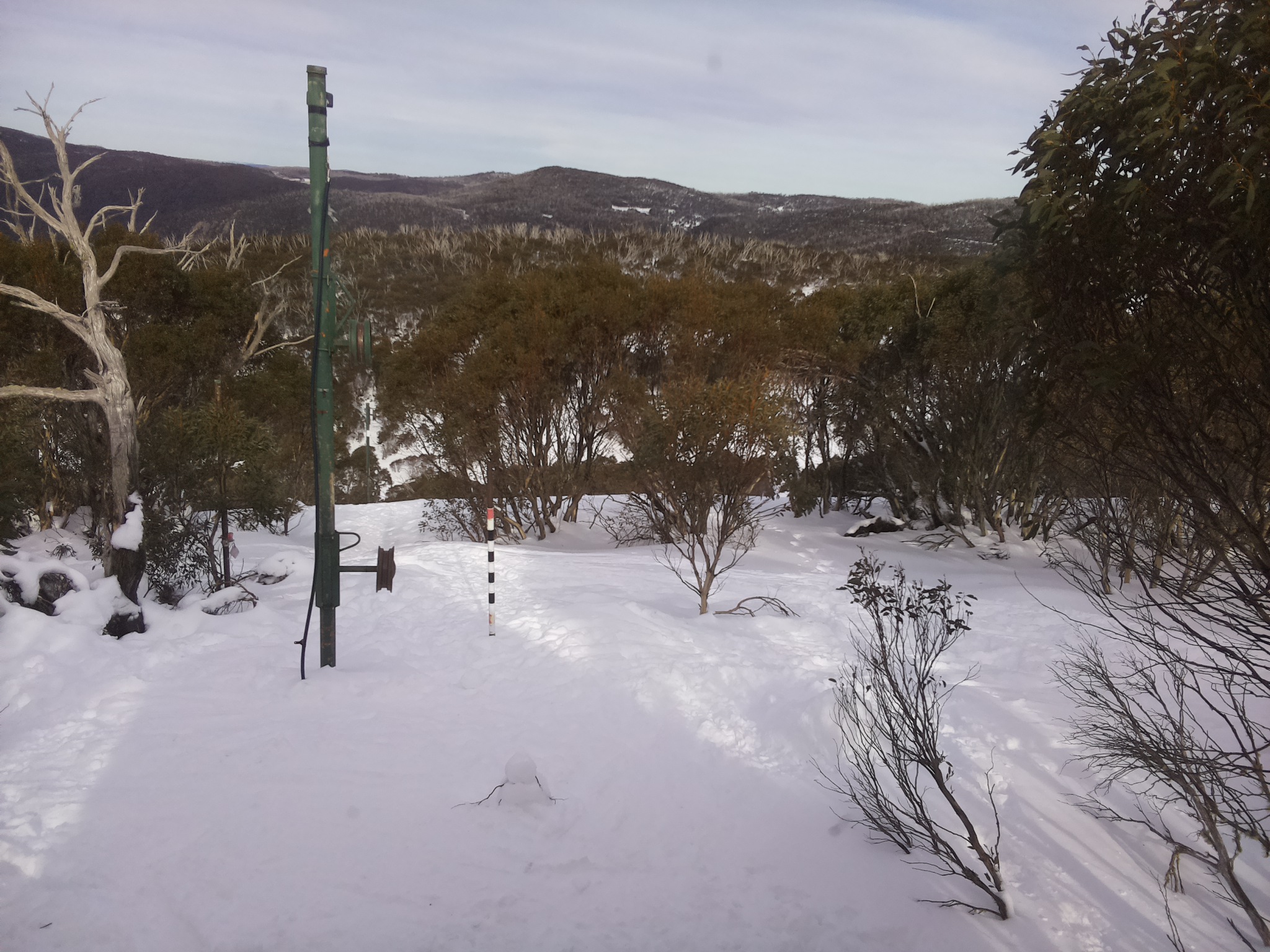 Bogong Web Cam 2:20pm Monday 21st of July 2025