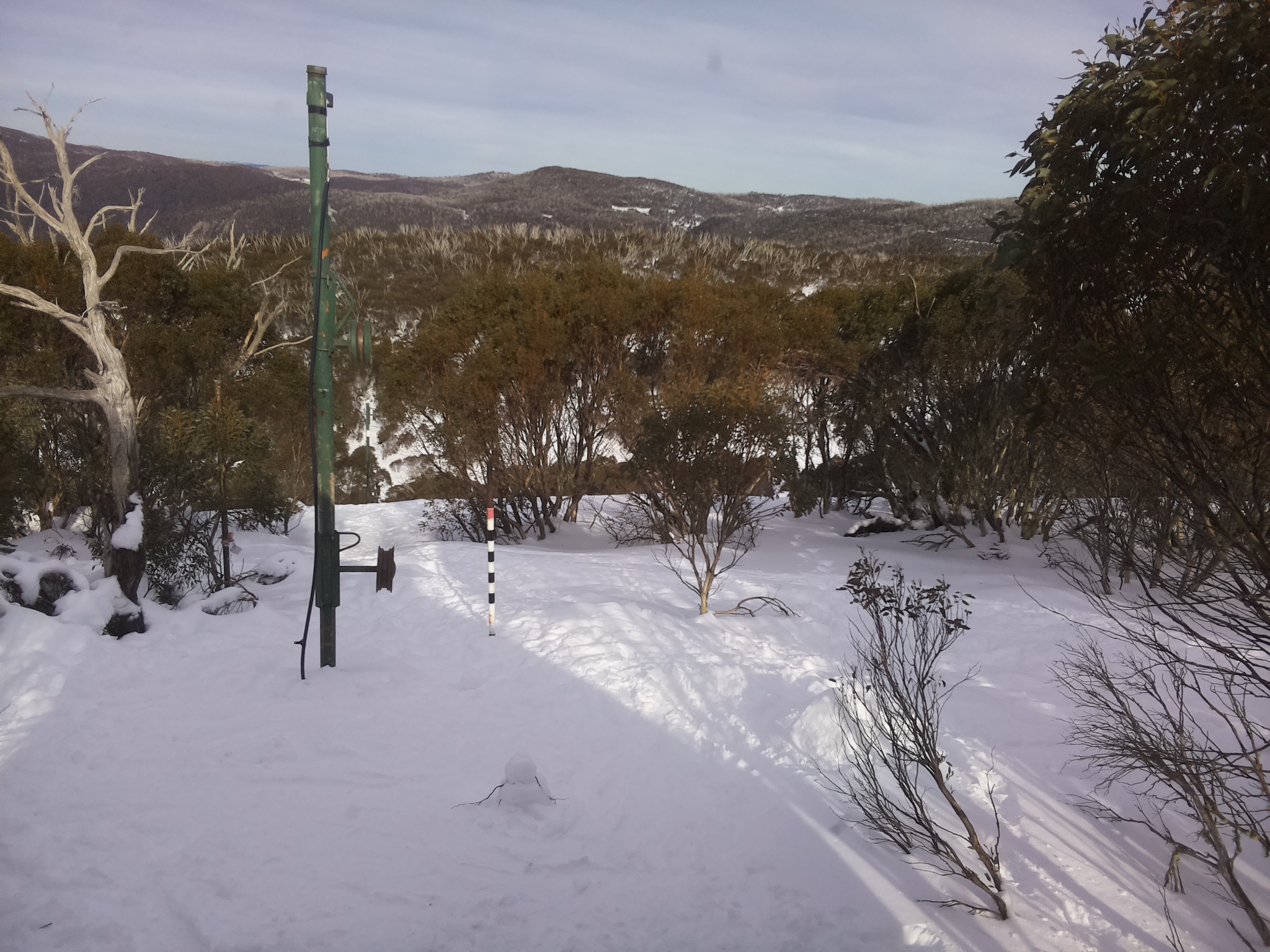Bogong Web Cam 2:40pm Monday 21st of July 2025
