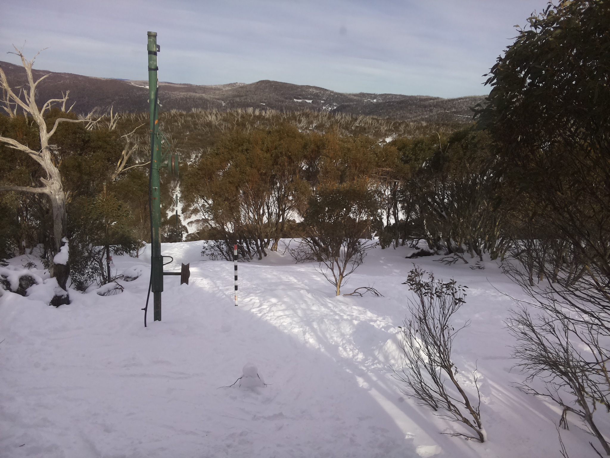 Bogong Web Cam 2:50pm Monday 21st of July 2025