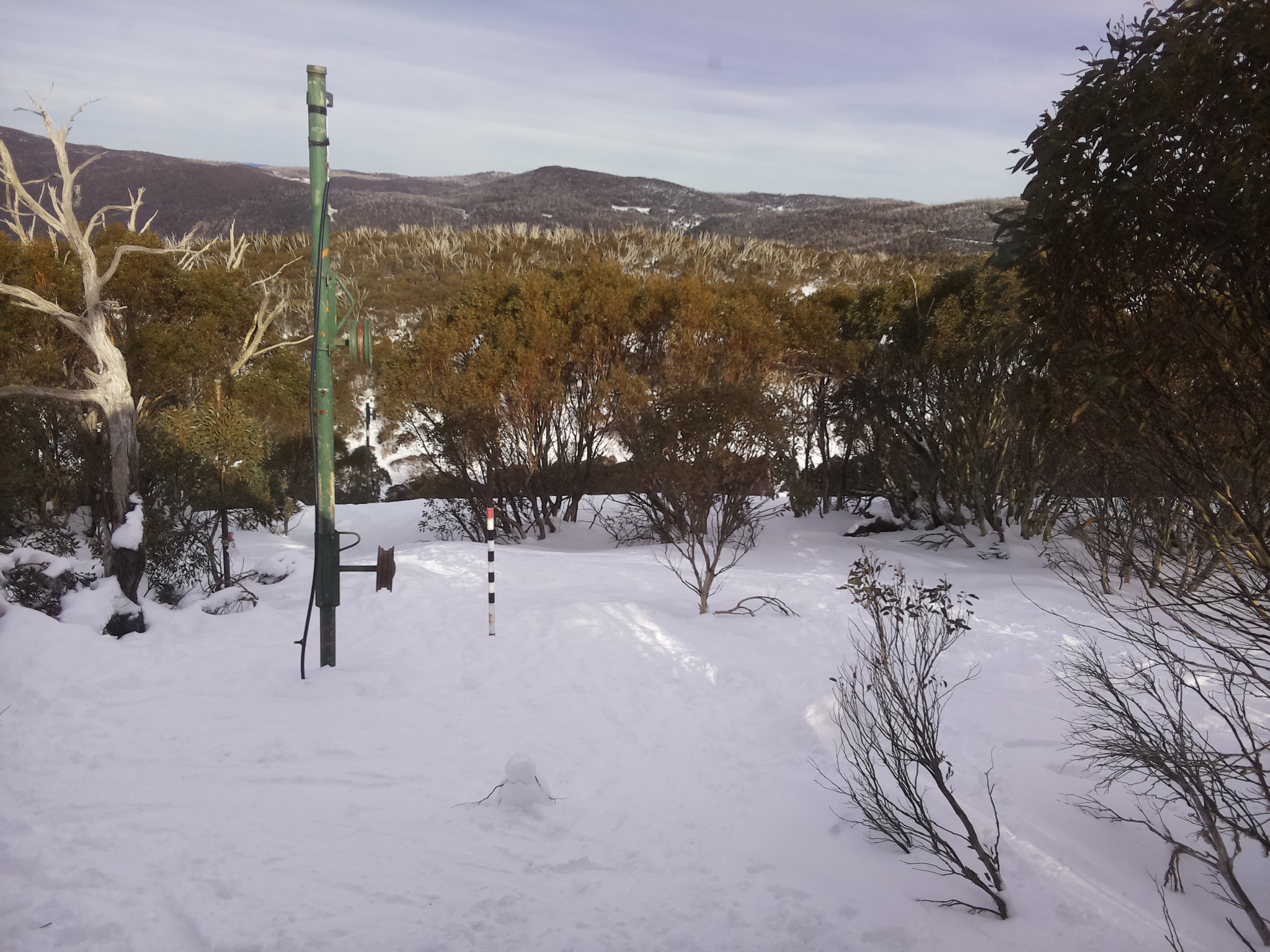 Bogong Web Cam 3:20pm Monday 21st of July 2025
