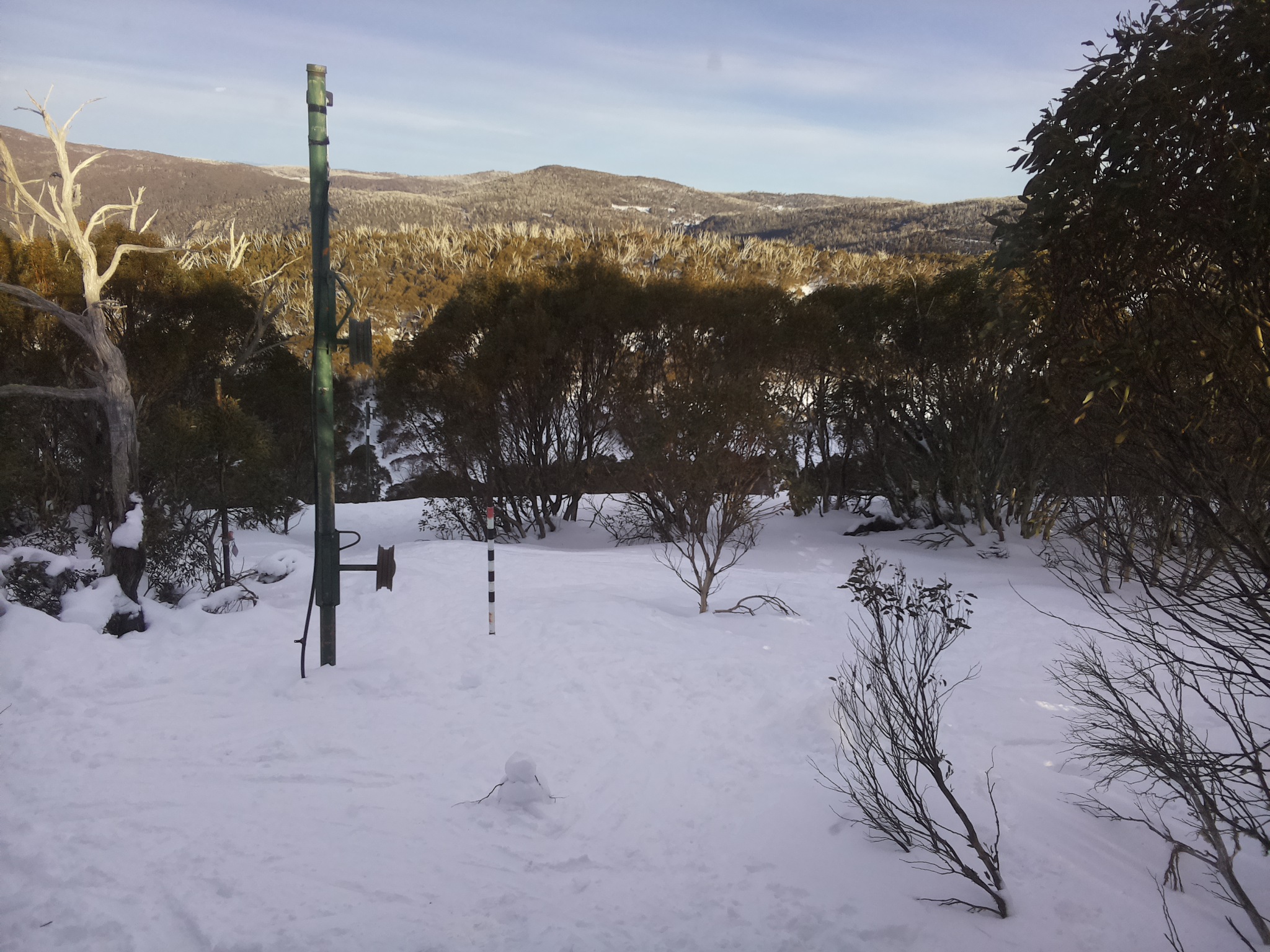 Bogong Web Cam 4:10pm Monday 21st of July 2025