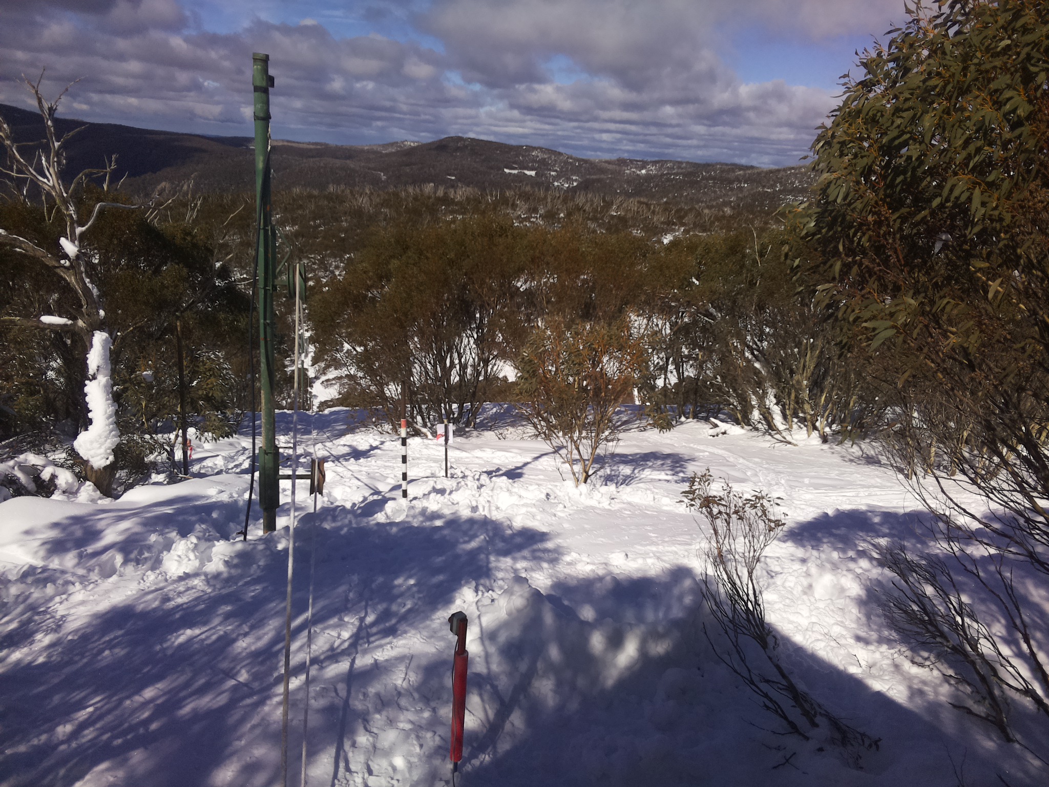 Bogong Web Cam 12:10pm Tuesday 29th of July 2025