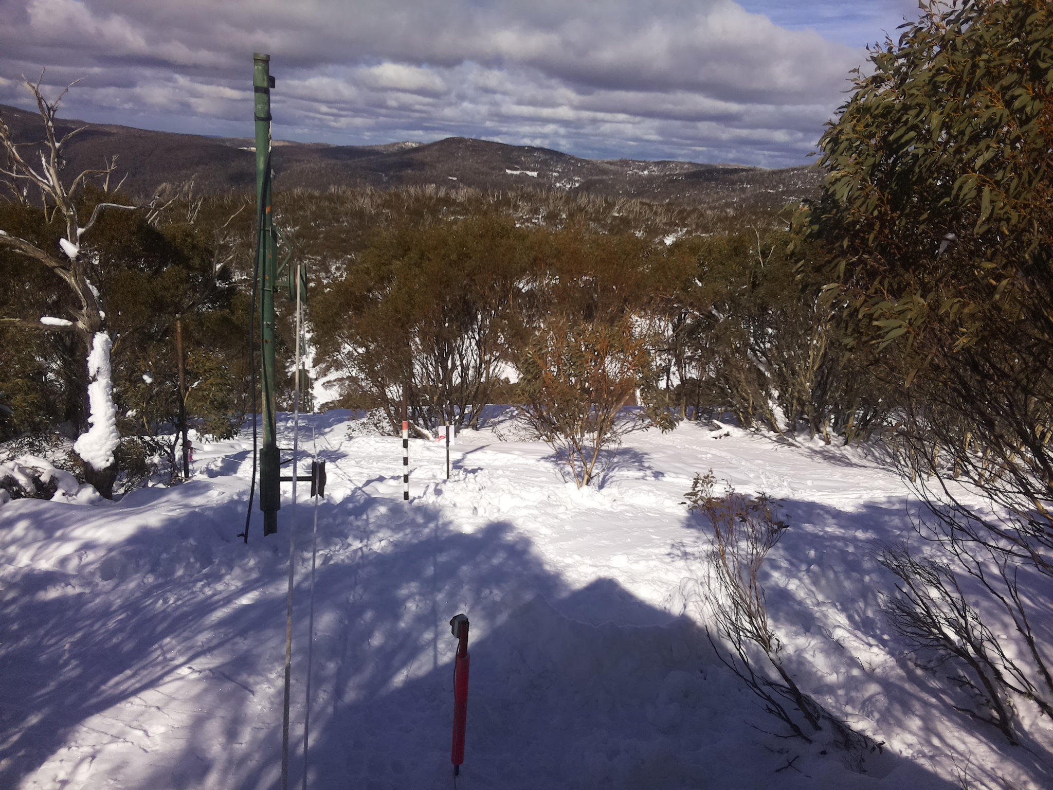 Bogong Web Cam 12:50pm Tuesday 29th of July 2025