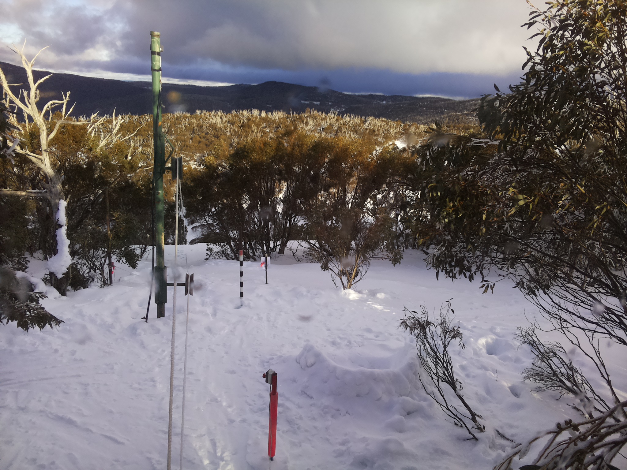 Bogong Web Cam 4:10pm Friday 1st of August 2025