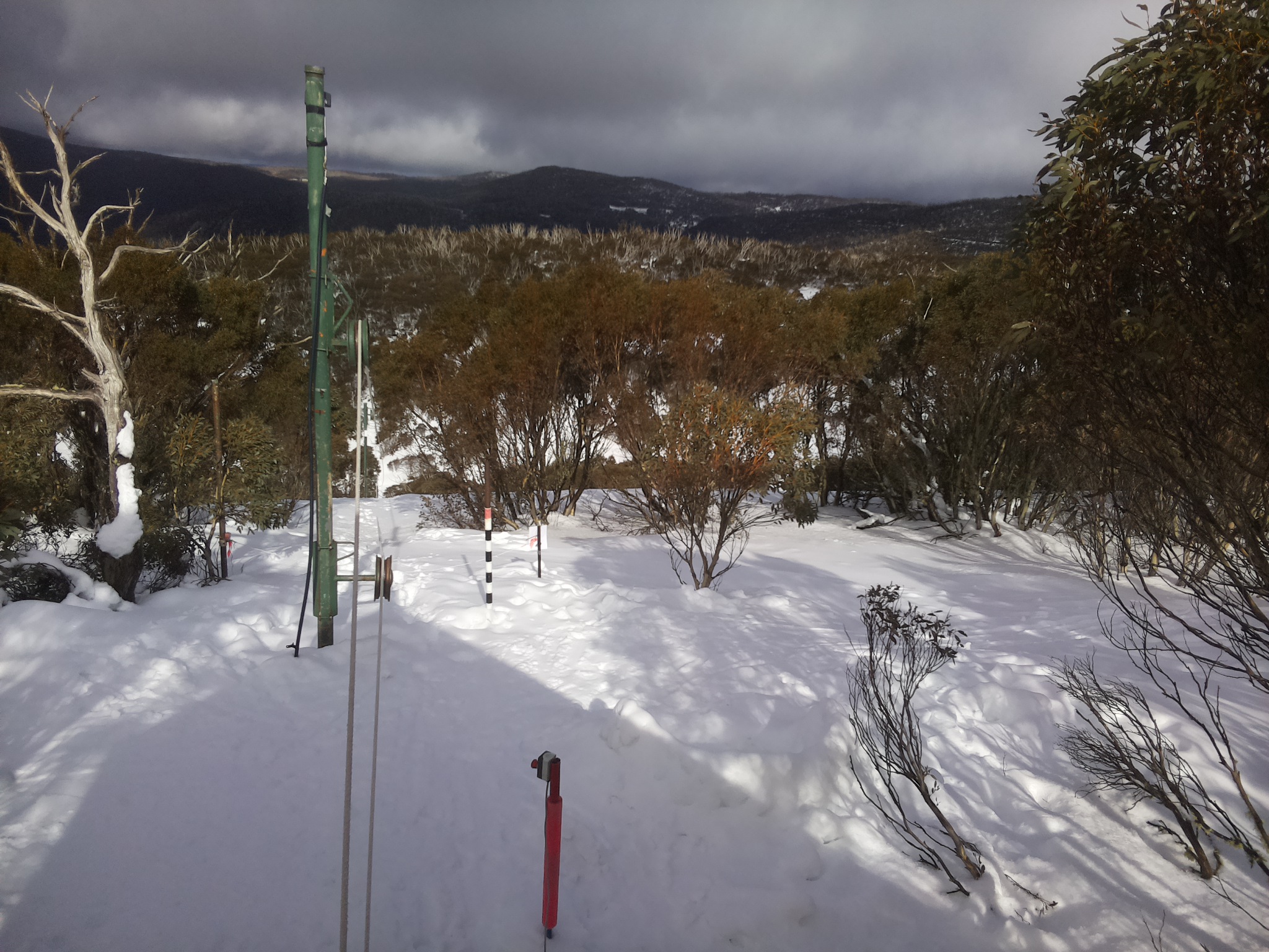 Bogong Web Cam 2:10pm Saturday 2nd of August 2025
