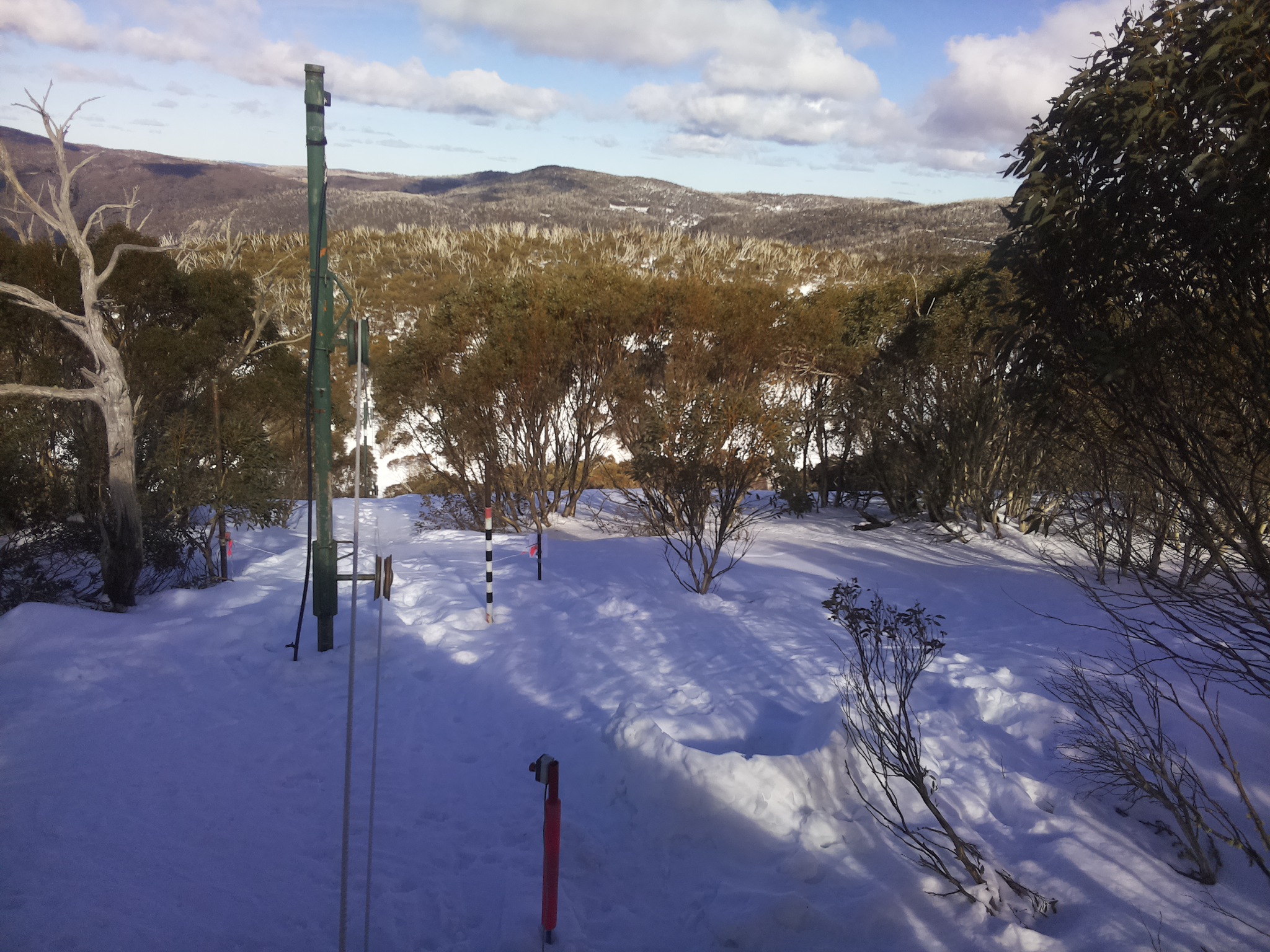 Bogong Web Cam 2:30pm Monday 4th of August 2025