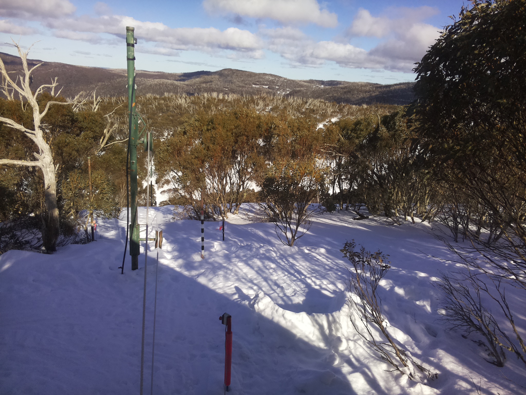 Bogong Web Cam 2:50pm Monday 4th of August 2025