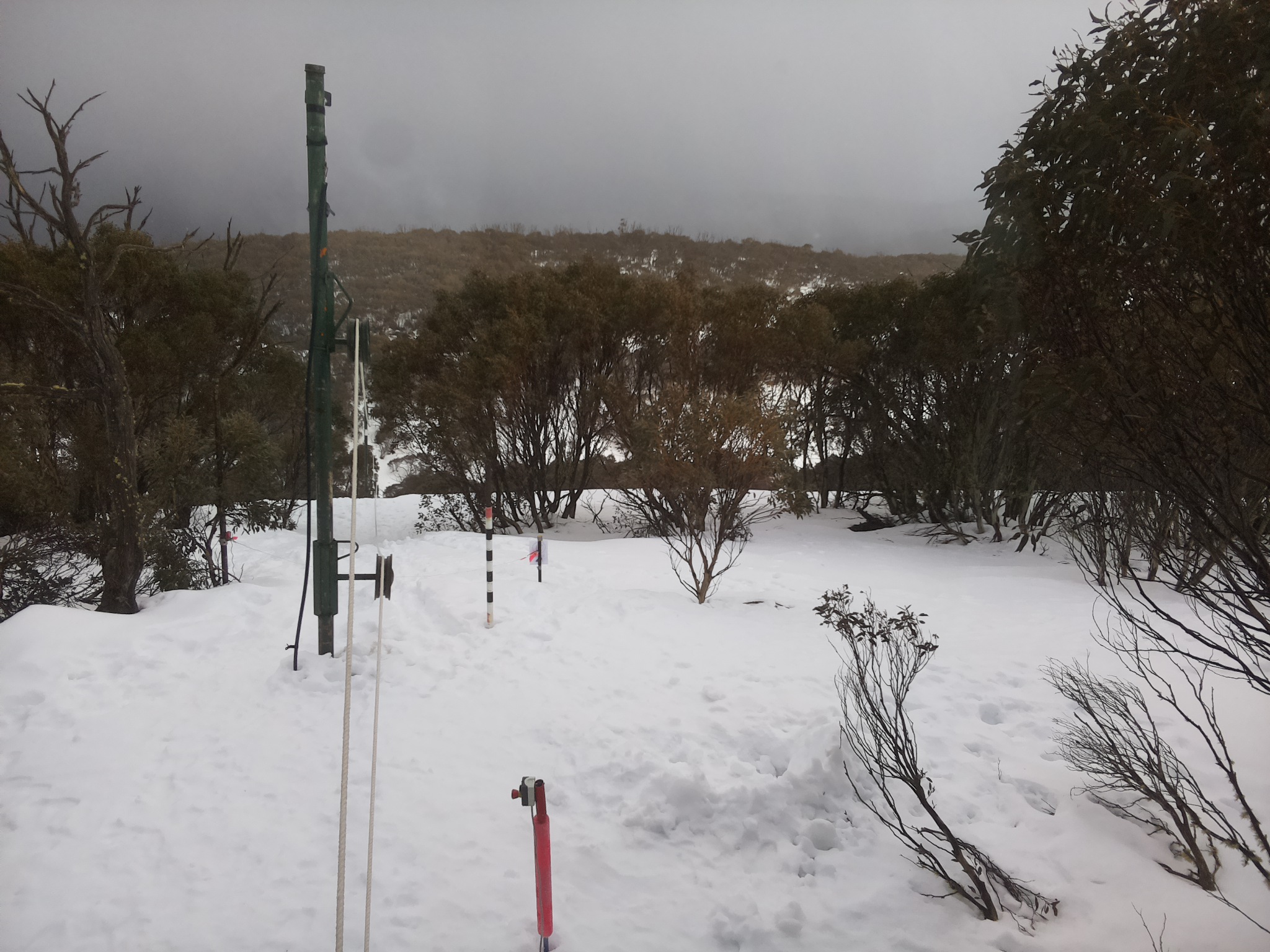 Bogong Web Cam 3:50pm Wednesday 6th of August 2025