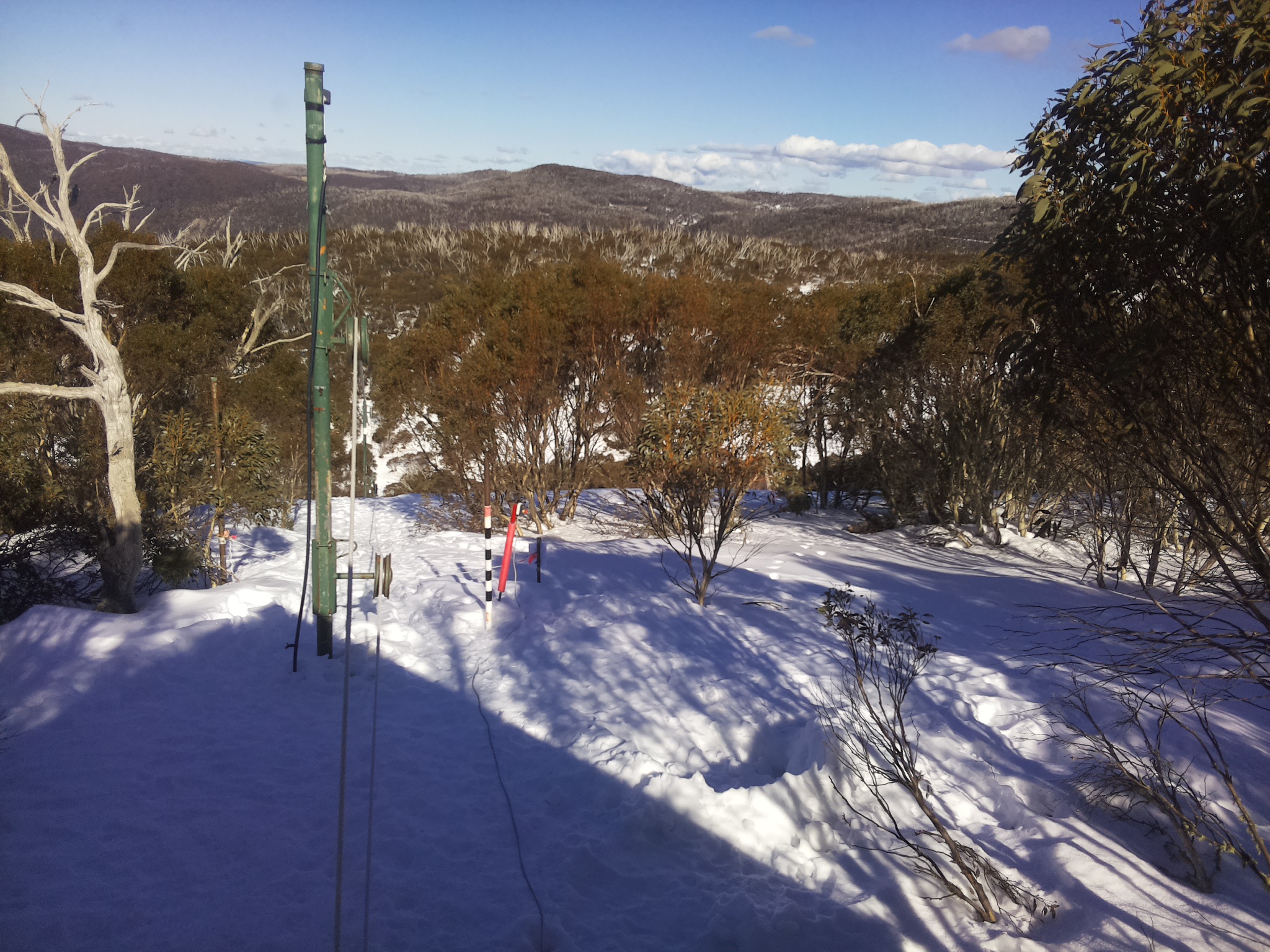Bogong Web Cam 2:30pm Monday 11th of August 2025