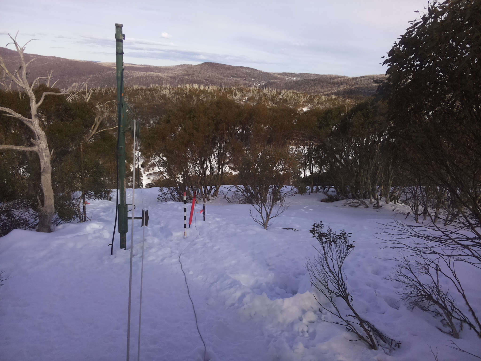 Bogong Web Cam 3:10pm Tuesday 12th of August 2025