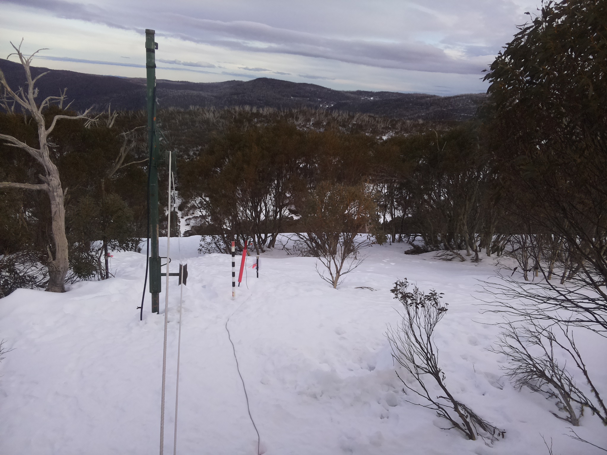Bogong Web Cam 4:50pm Tuesday 12th of August 2025