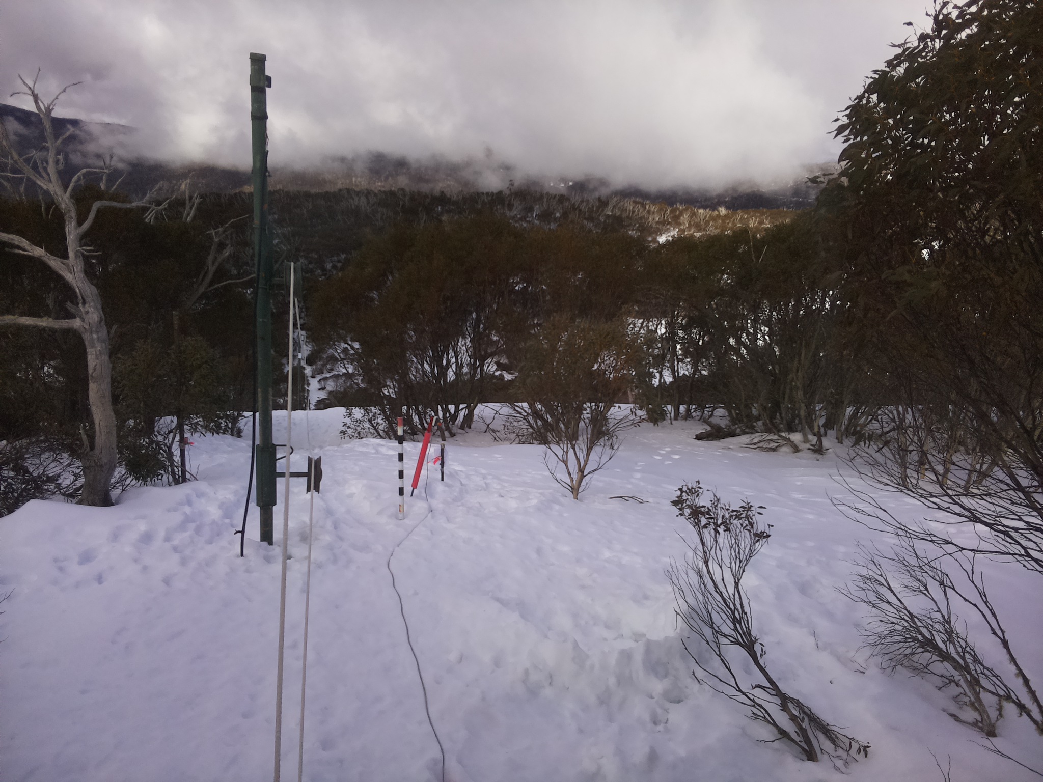 Bogong Web Cam 12:10pm Wednesday 13th of August 2025