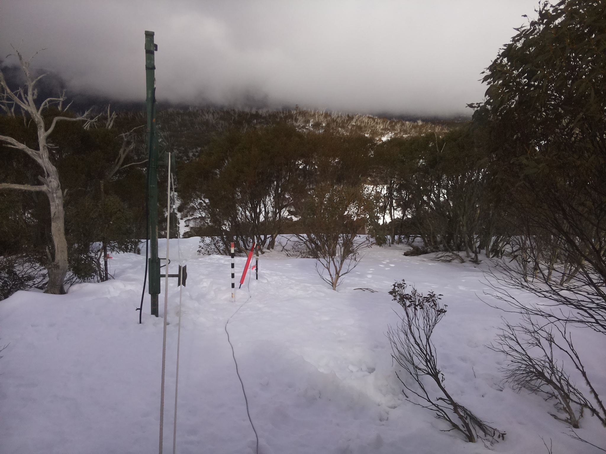 Bogong Web Cam 1:20pm Wednesday 13th of August 2025
