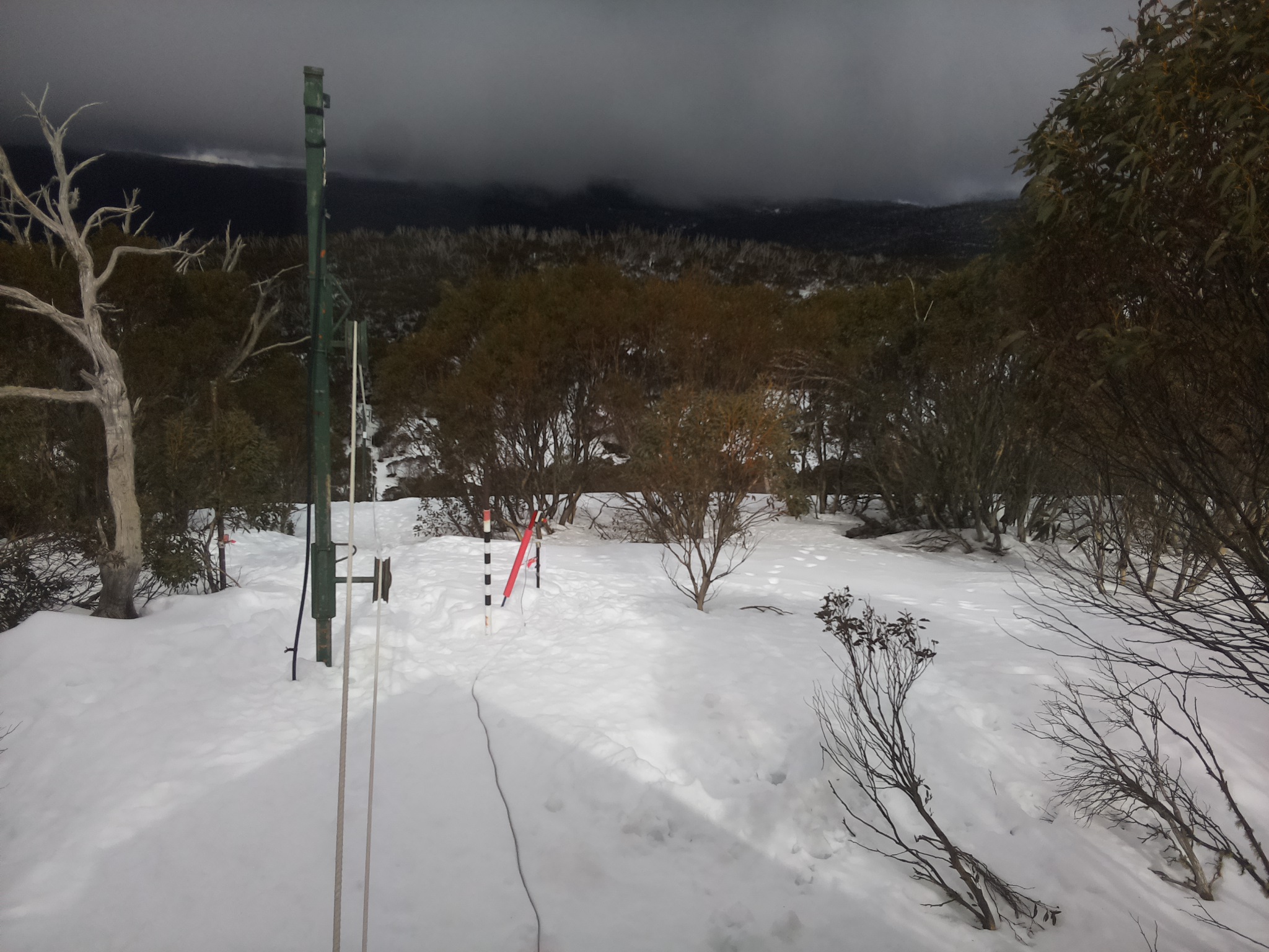 Bogong Web Cam 1:50pm Wednesday 13th of August 2025