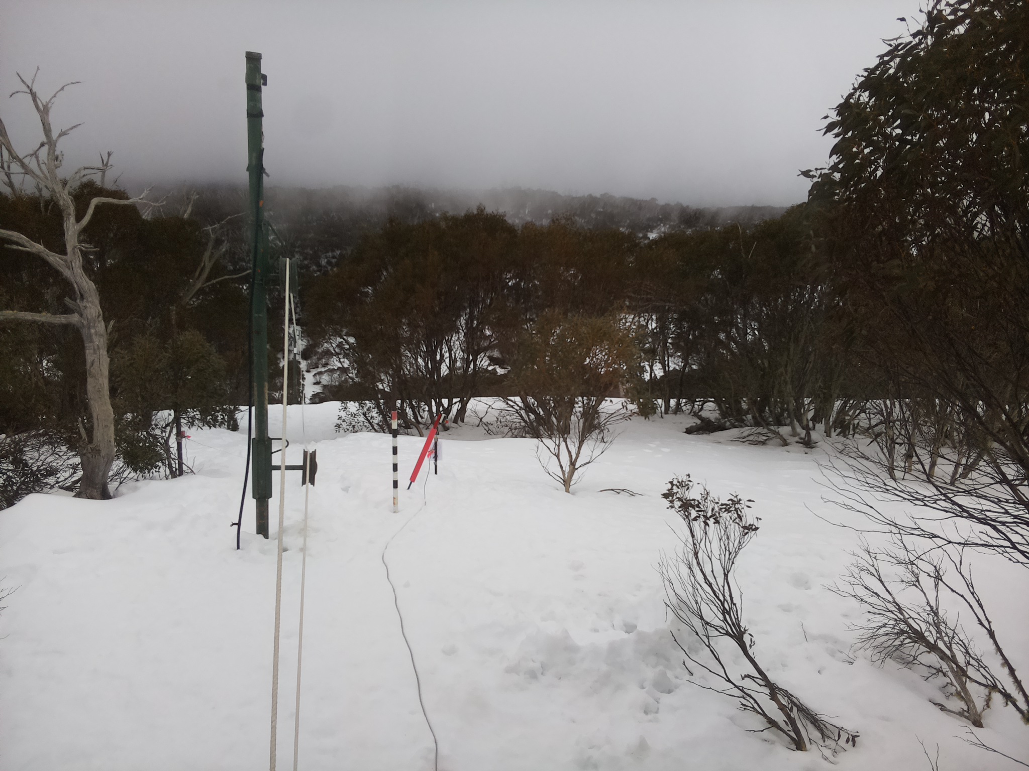 Bogong Web Cam 2:50pm Wednesday 13th of August 2025