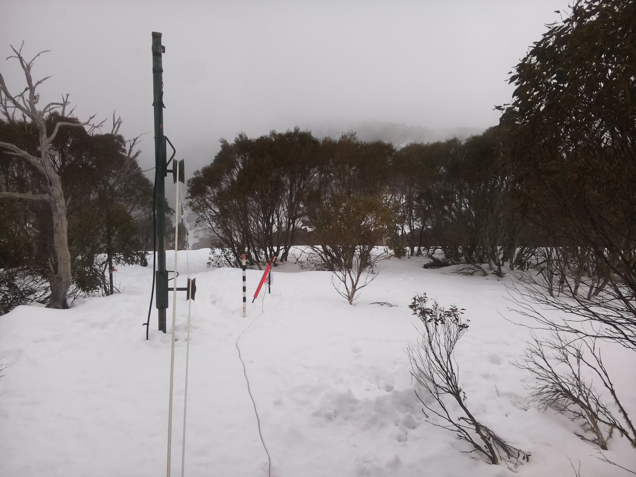 Bogong Web Cam 3:10pm Wednesday 13th of August 2025