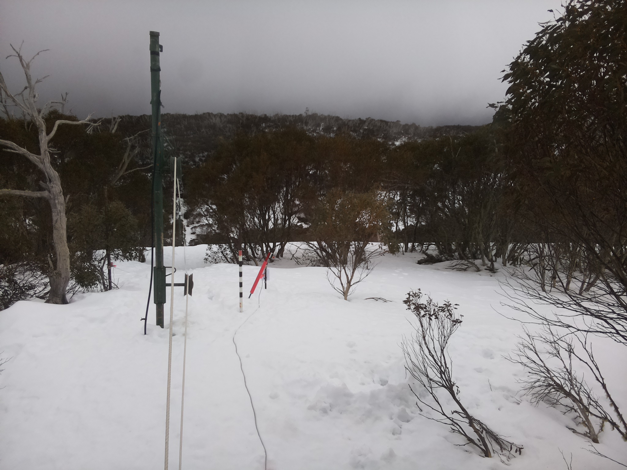 Bogong Web Cam 3:20pm Wednesday 13th of August 2025