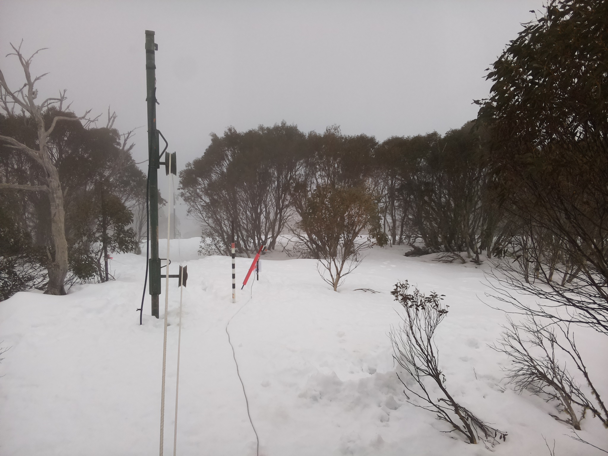 Bogong Web Cam 3:40pm Wednesday 13th of August 2025