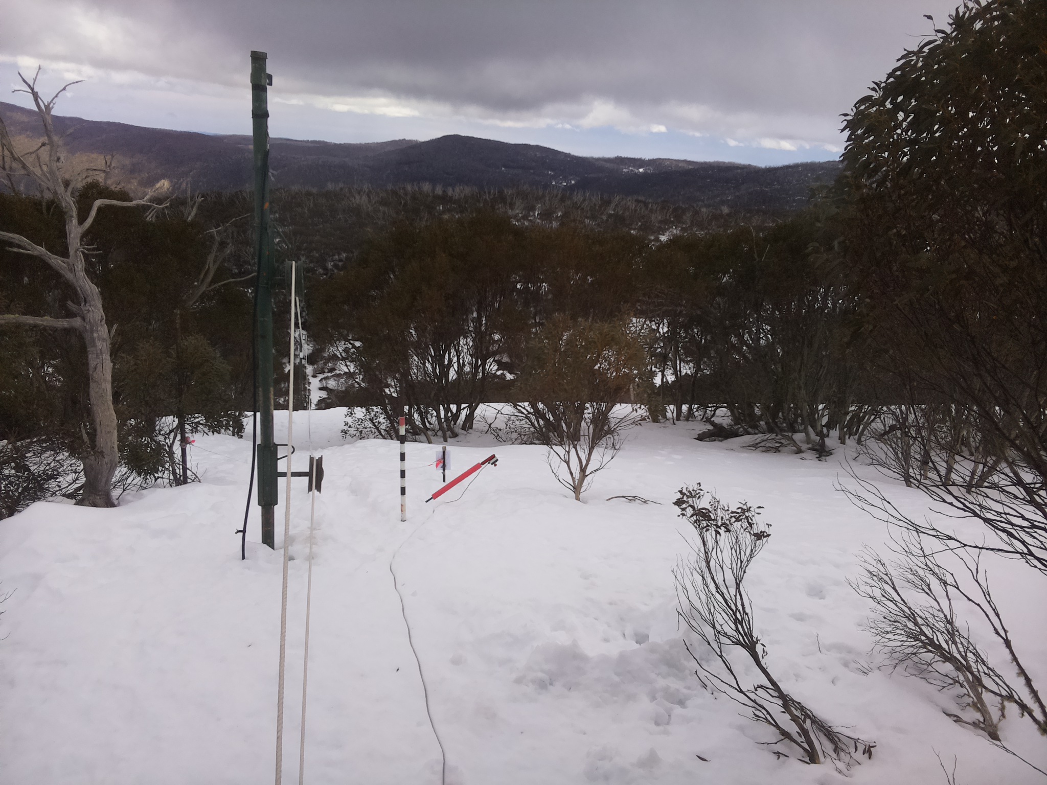 Bogong Web Cam 2:20pm Friday 15th of August 2025