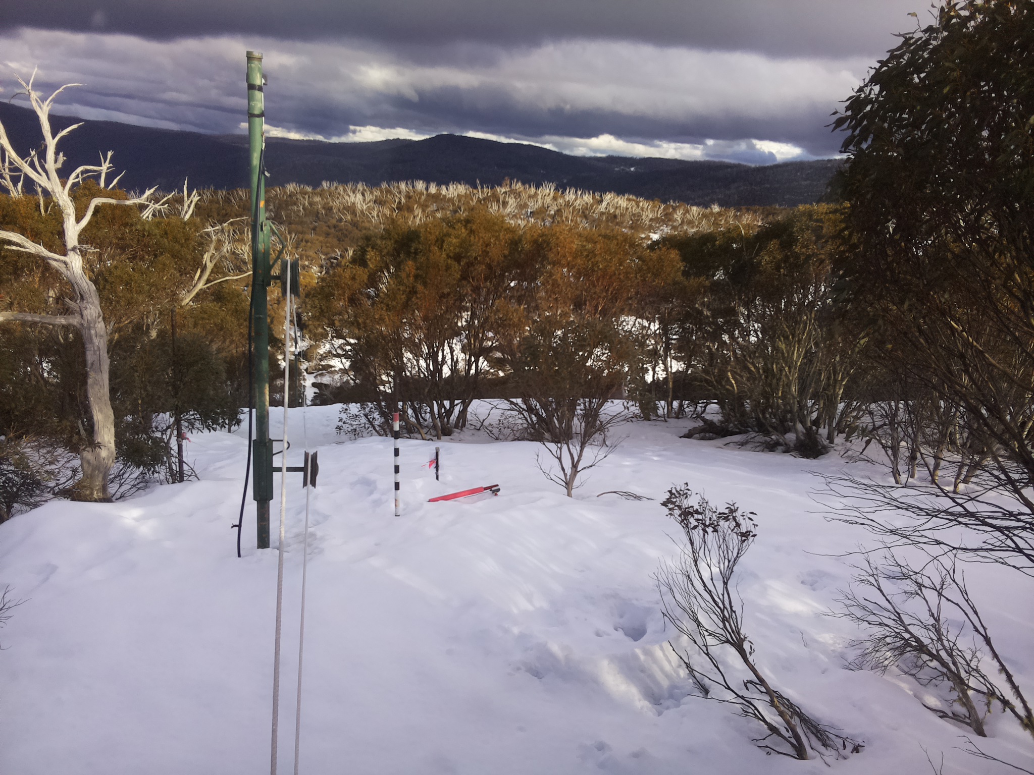 Bogong Web Cam 4:10pm Saturday 23rd of August 2025
