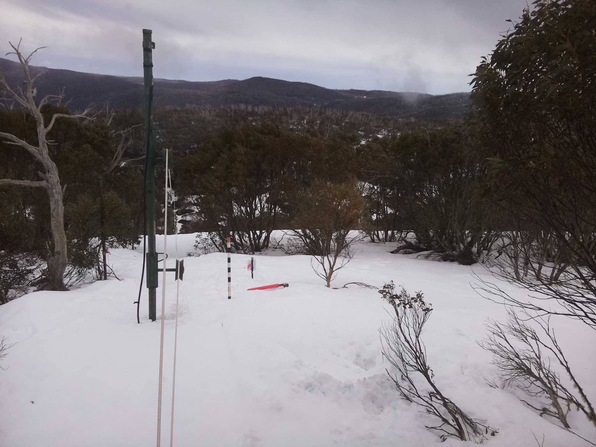 Bogong Web Cam 8:20am Tuesday 26th of August 2025