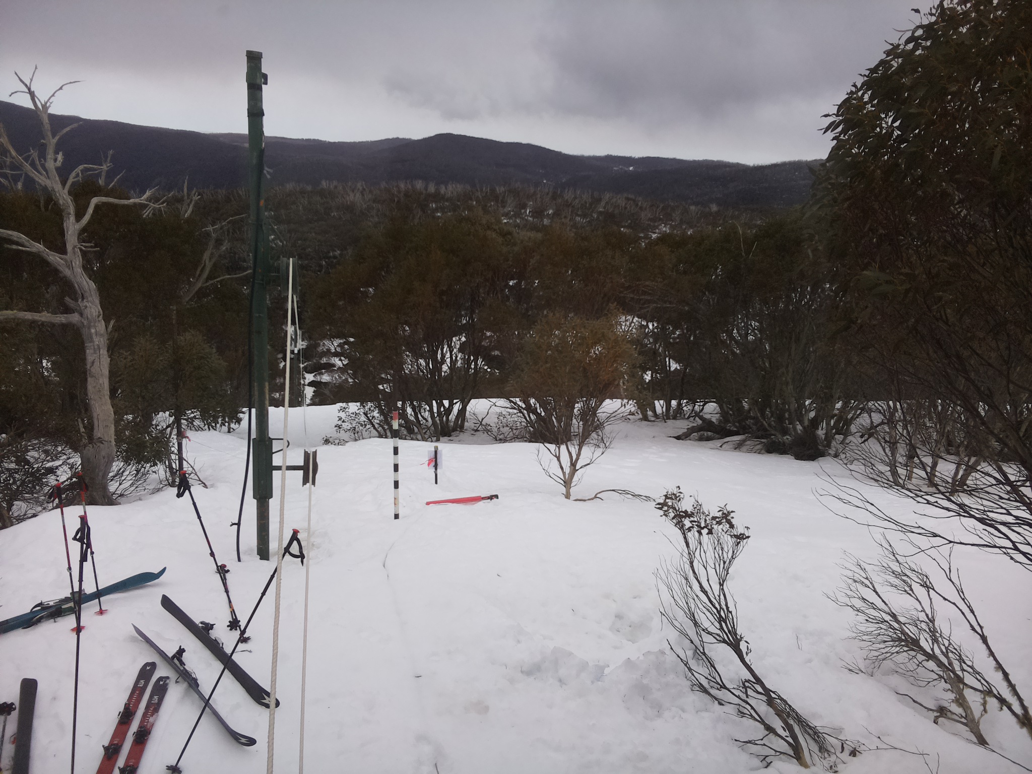 Bogong Web Cam 2:20pm Tuesday 26th of August 2025