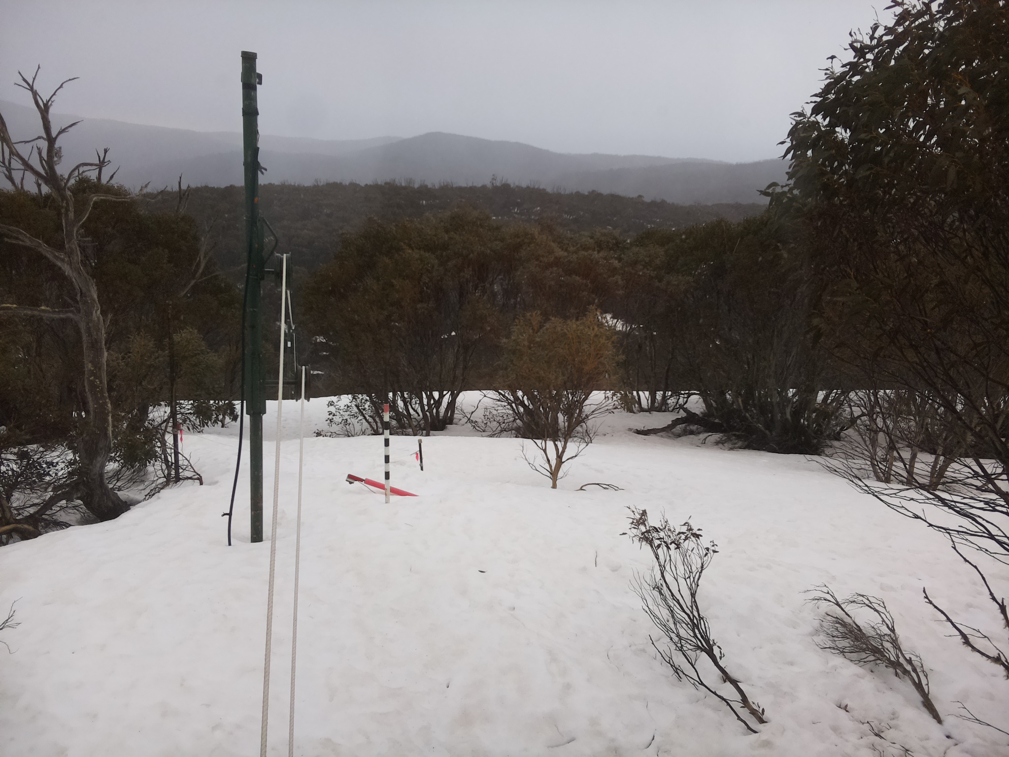 Bogong Web Cam 2:10pm Friday 19th of September 2025