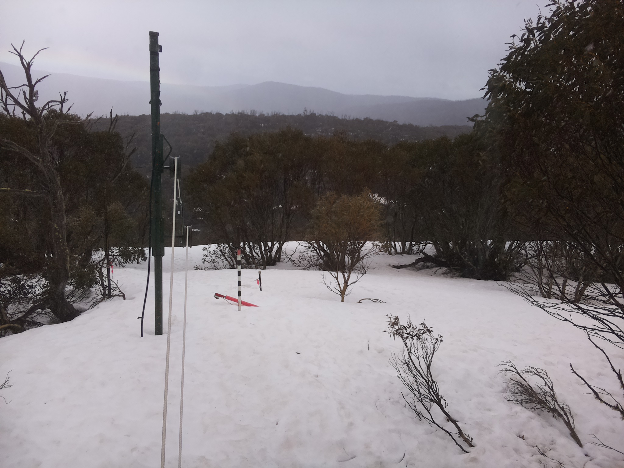 Bogong Web Cam 2:20pm Friday 19th of September 2025