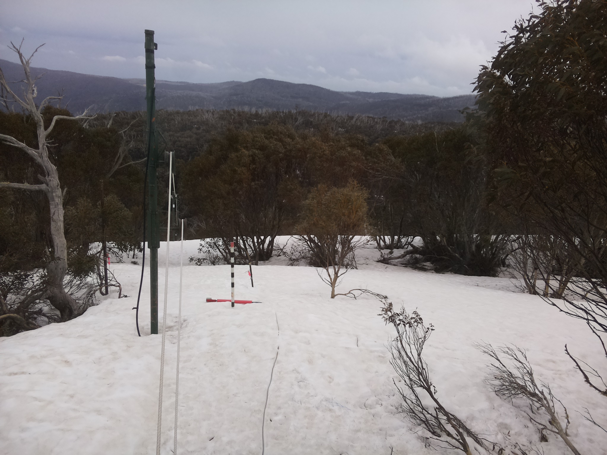 Bogong Web Cam 4:10pm Thursday 25th of September 2025