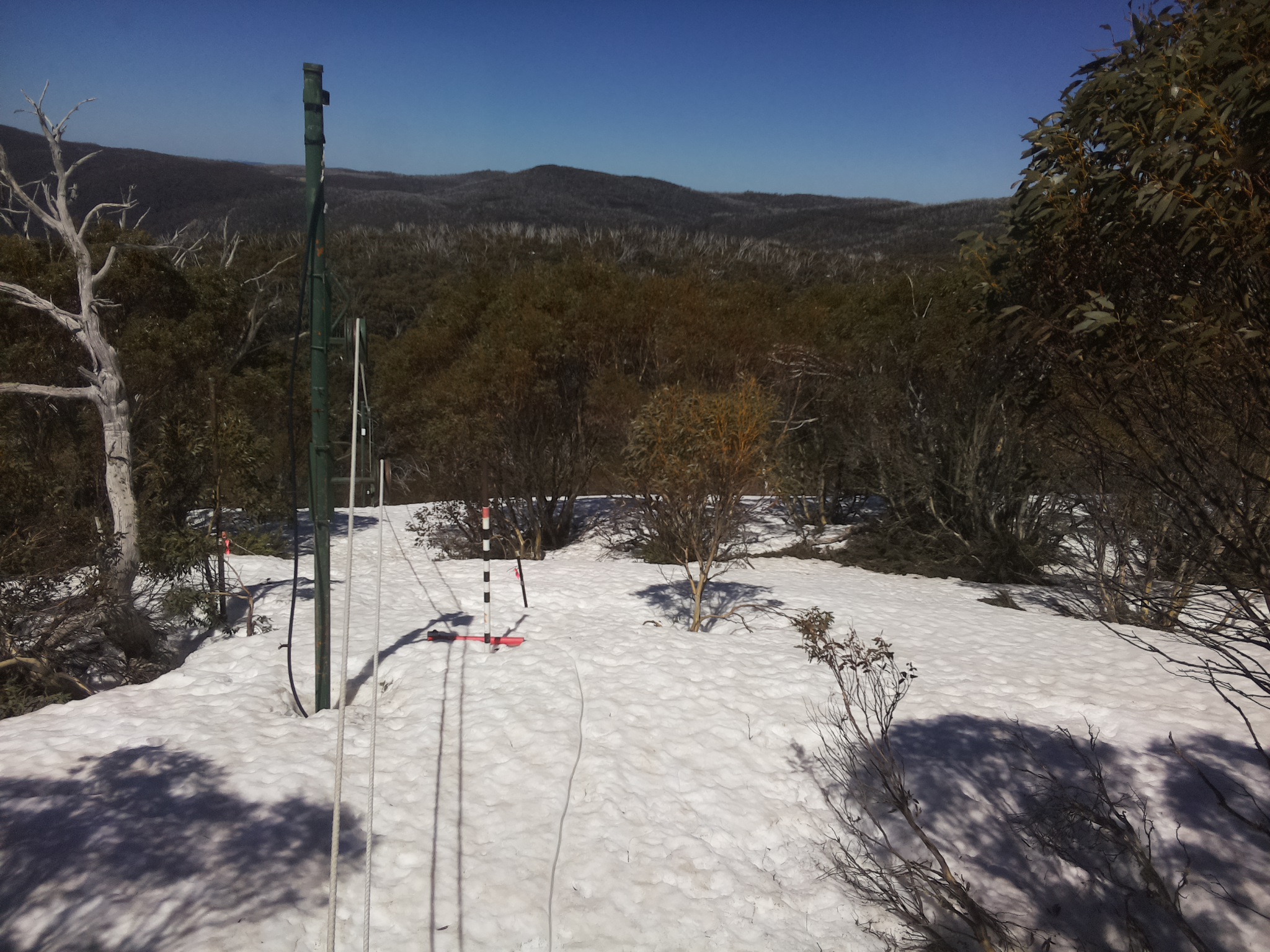 Bogong Web Cam 12:20pm Saturday 27th of September 2025