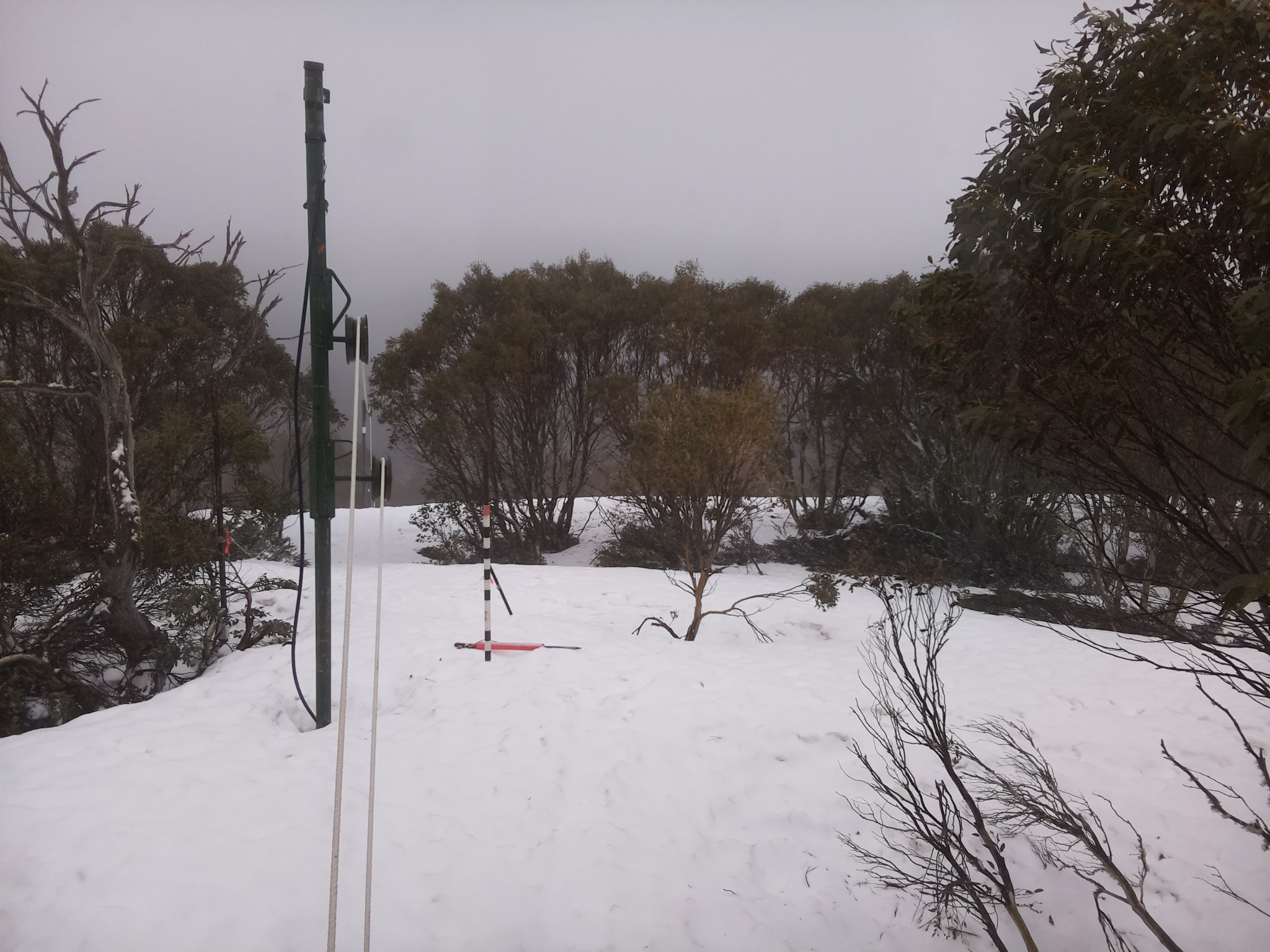 Bogong Web Cam 10:10am Wednesday 1st of October 2025
