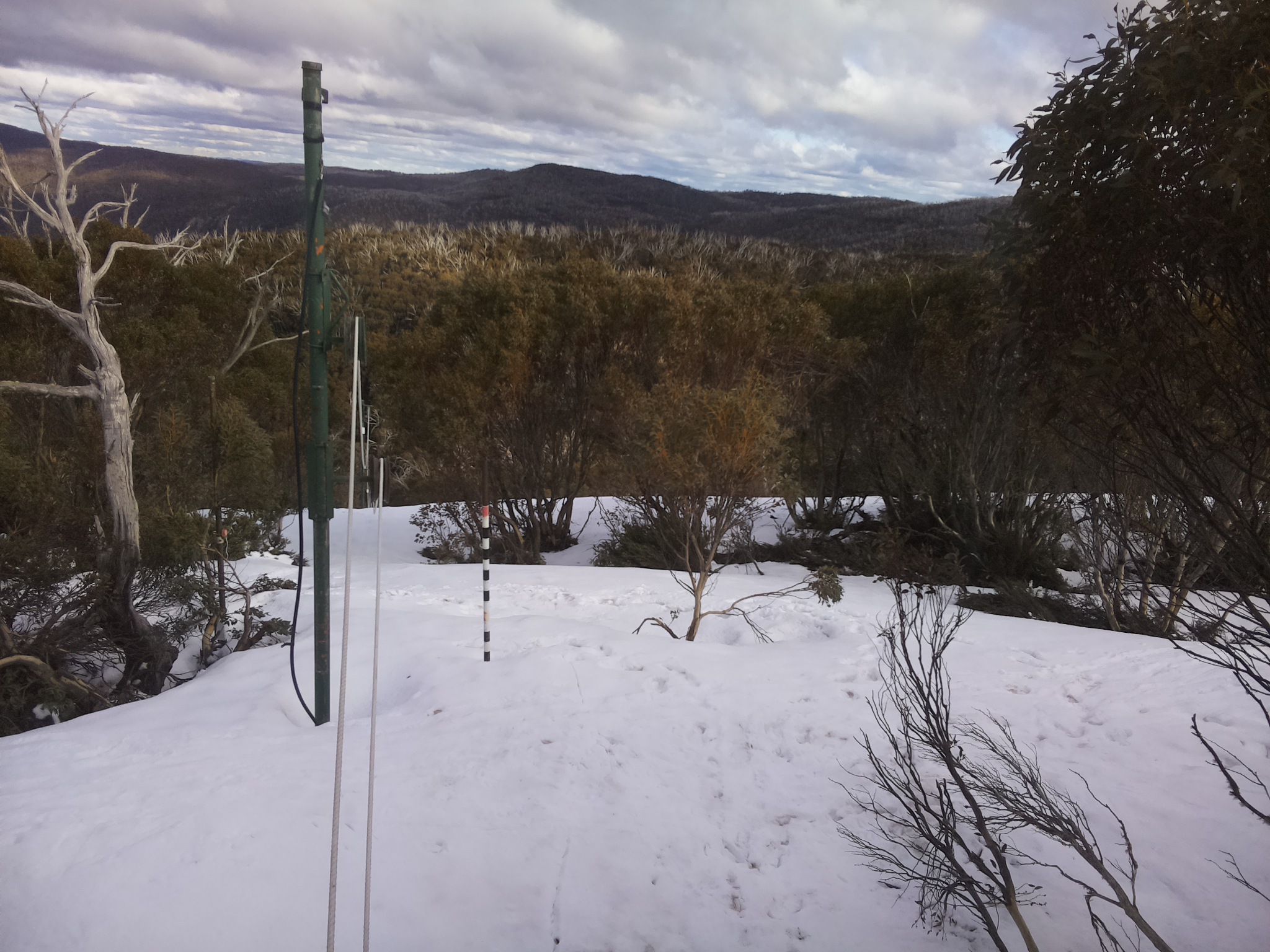 Bogong Web Cam 4:10pm Friday 3rd of October 2025