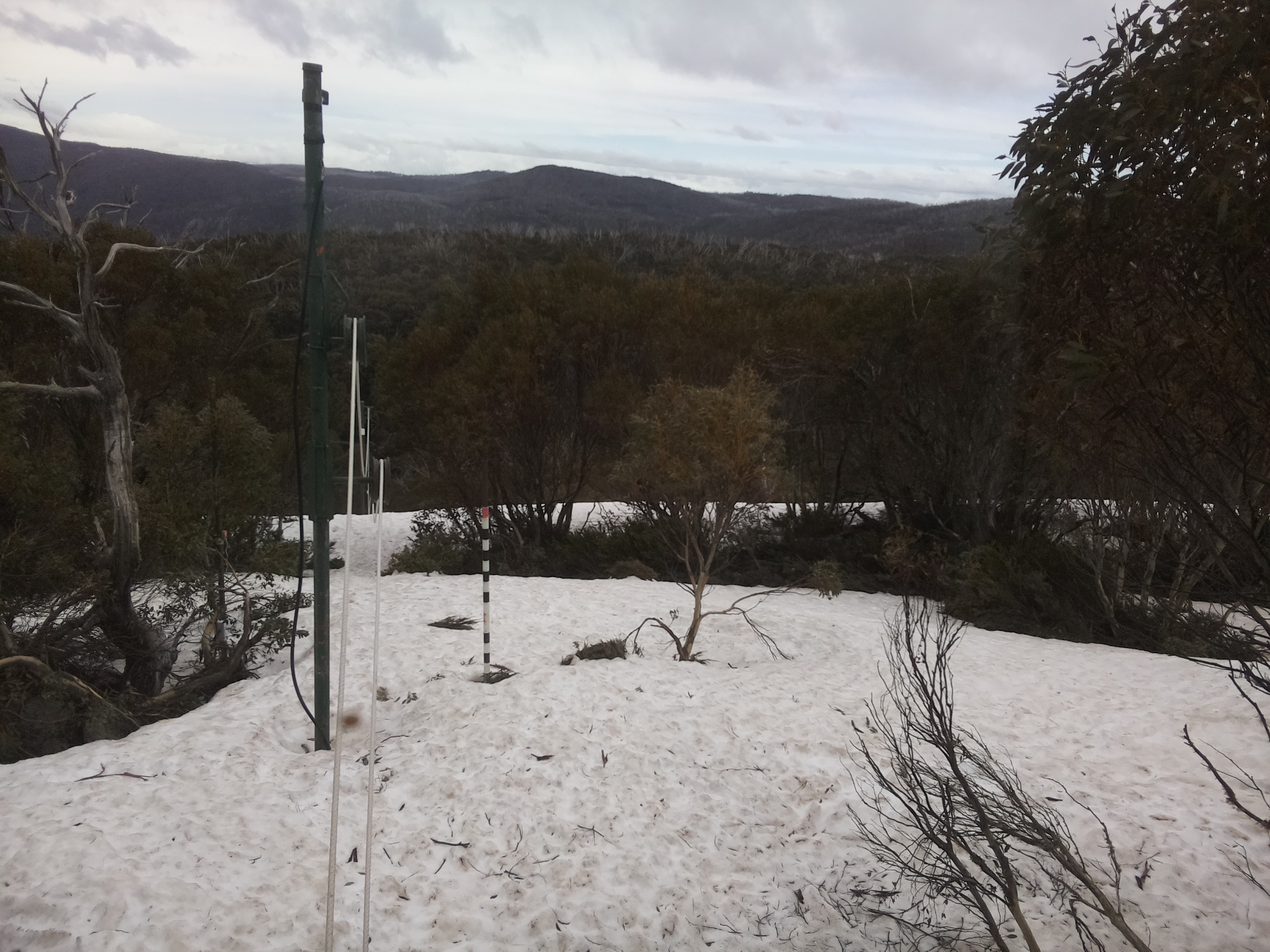 Bogong Web Cam 2:10pm Monday 6th of October 2025