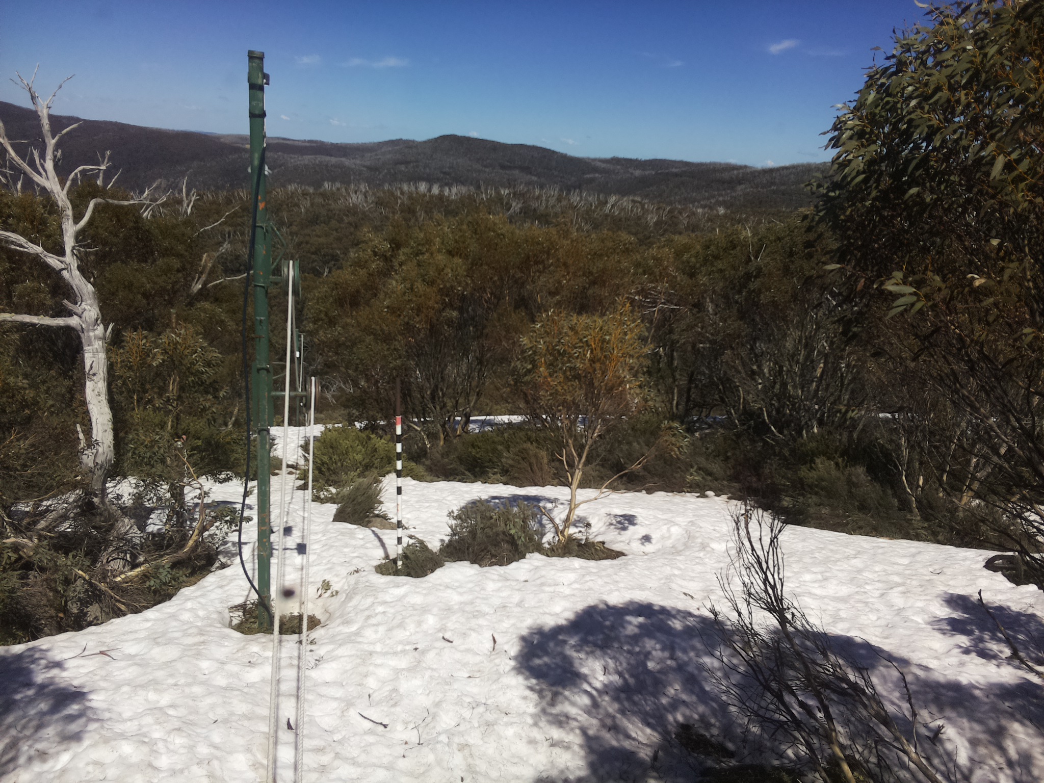 Bogong Web Cam 2:20pm Thursday 9th of October 2025
