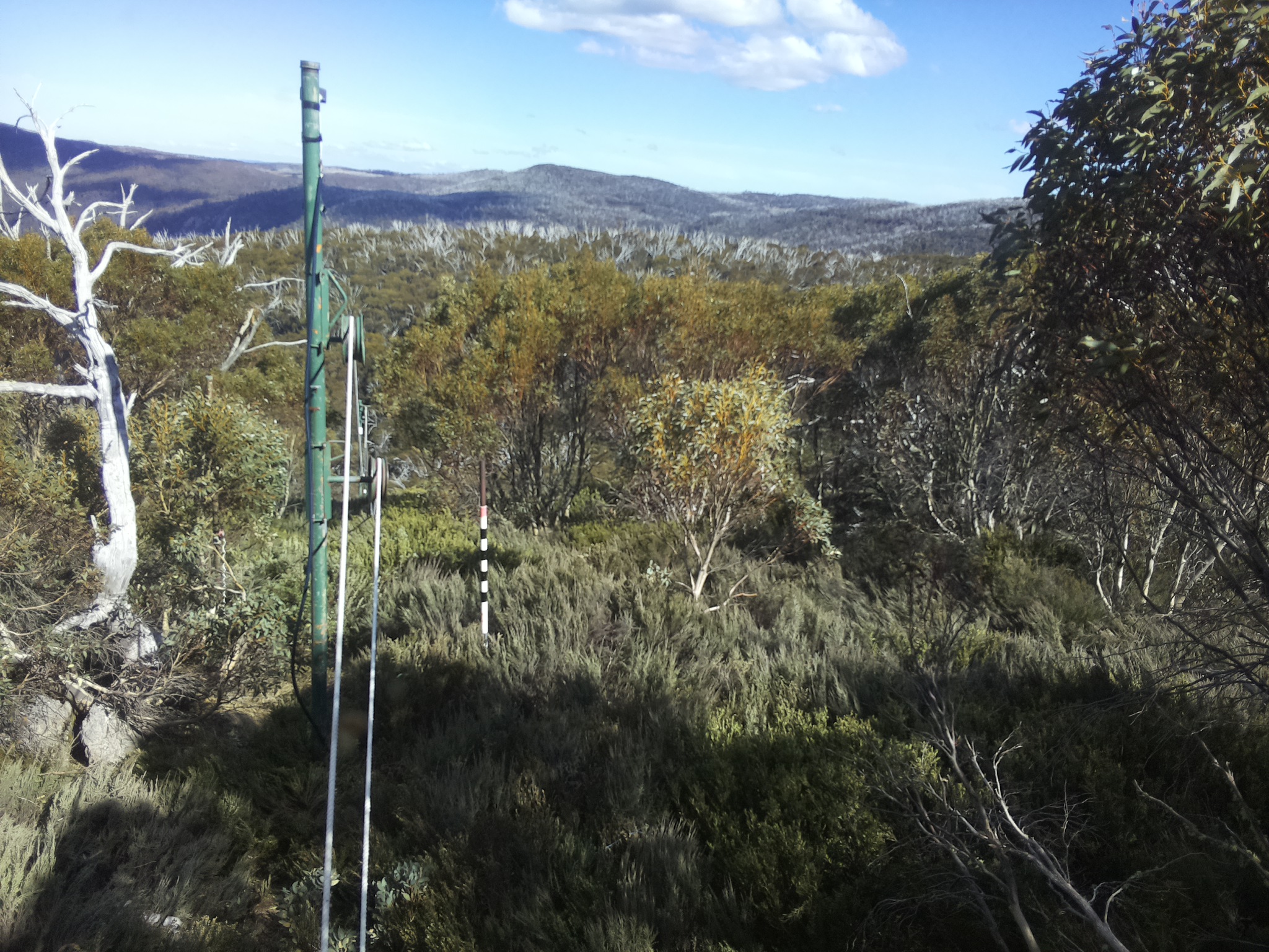 Bogong Web Cam 4:10pm Saturday 18th of October 2025